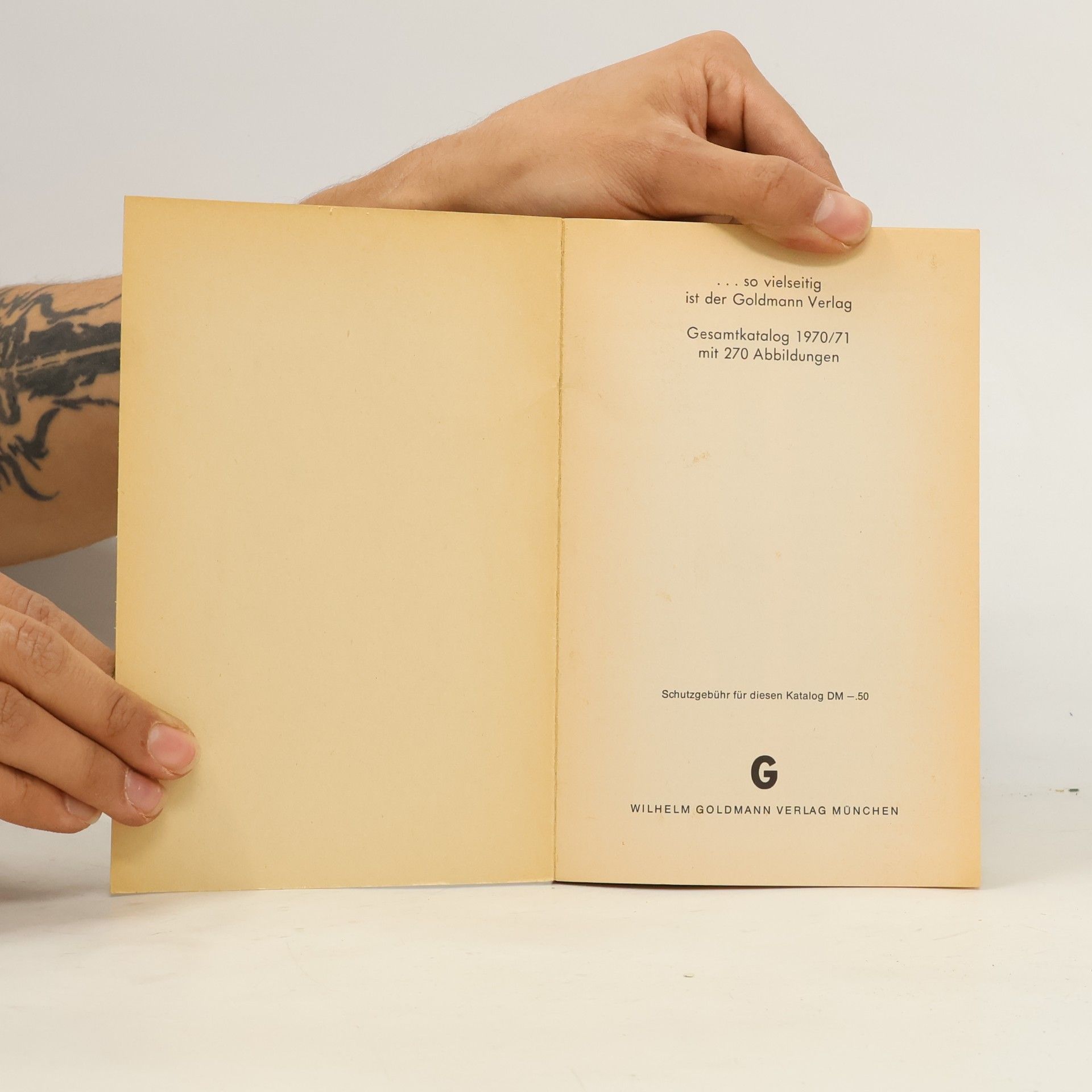 Collectif d'auteurs Gesamtkatalog 1970/71 mit 270 Abbildungen