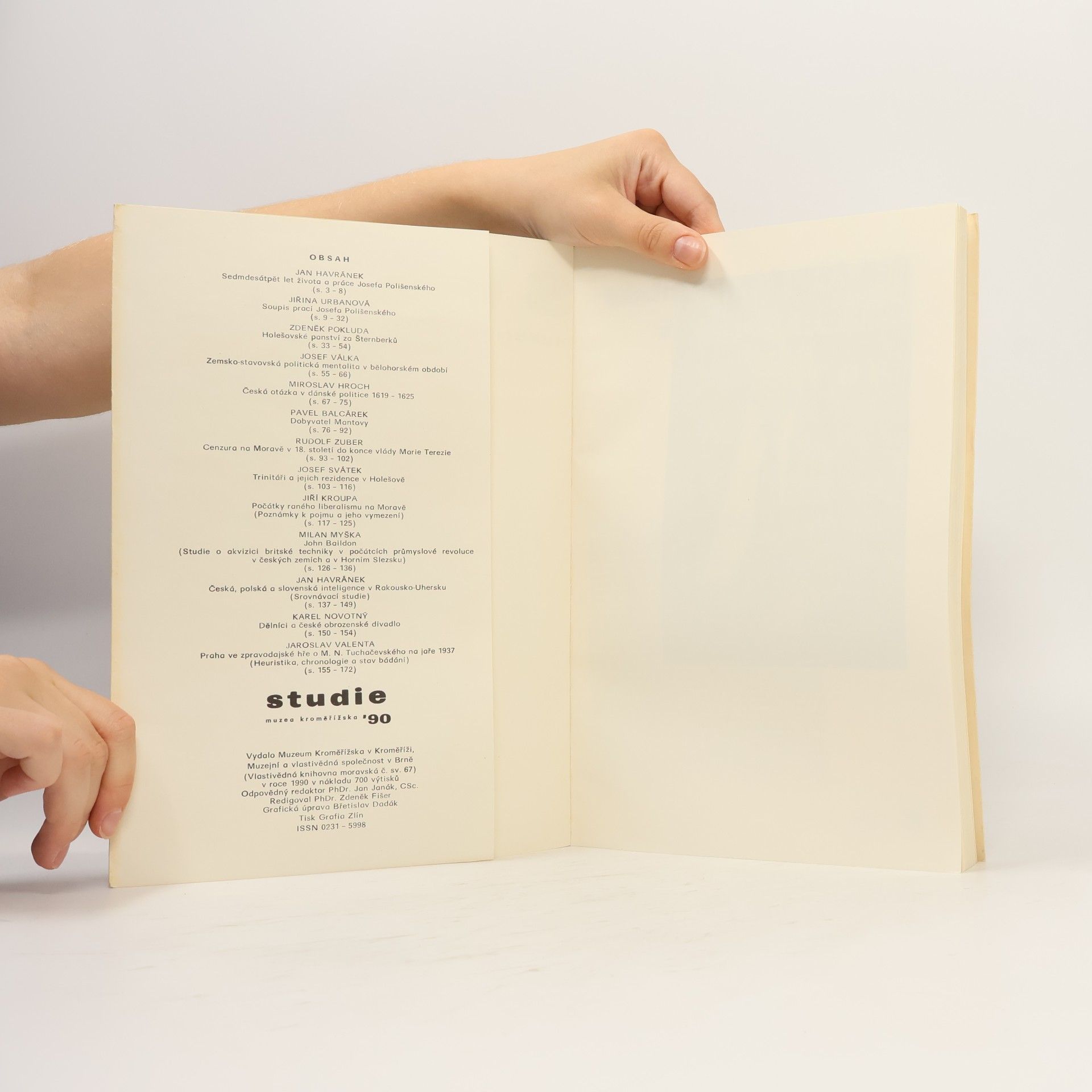 Kolektiv autorů Studie muzea Kroměřížska '90