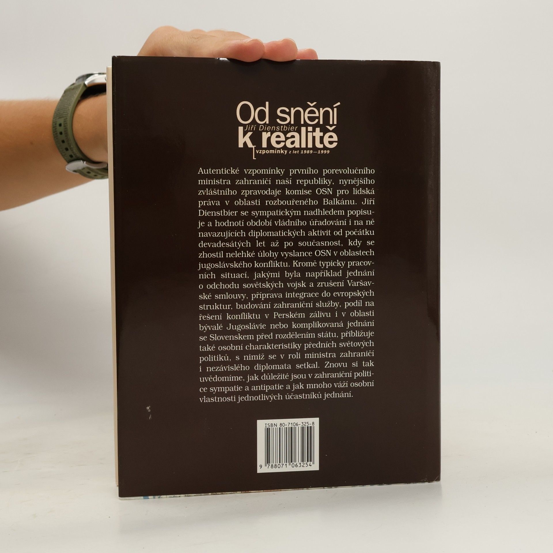 Jiří Dienstbier Od snění k realitě : vzpomínky z let 1989-1999