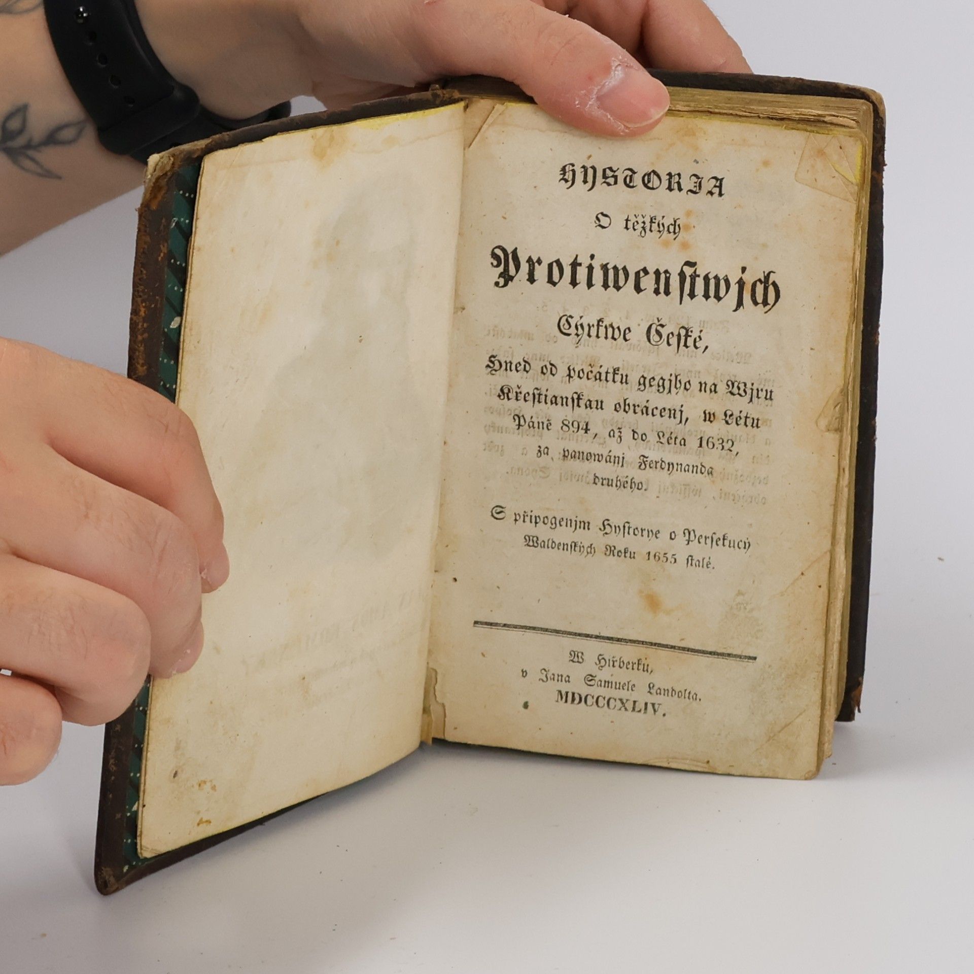 Jan Amos Komenský O těžkých Protiwenstwjch Cýrkwe Cžeské