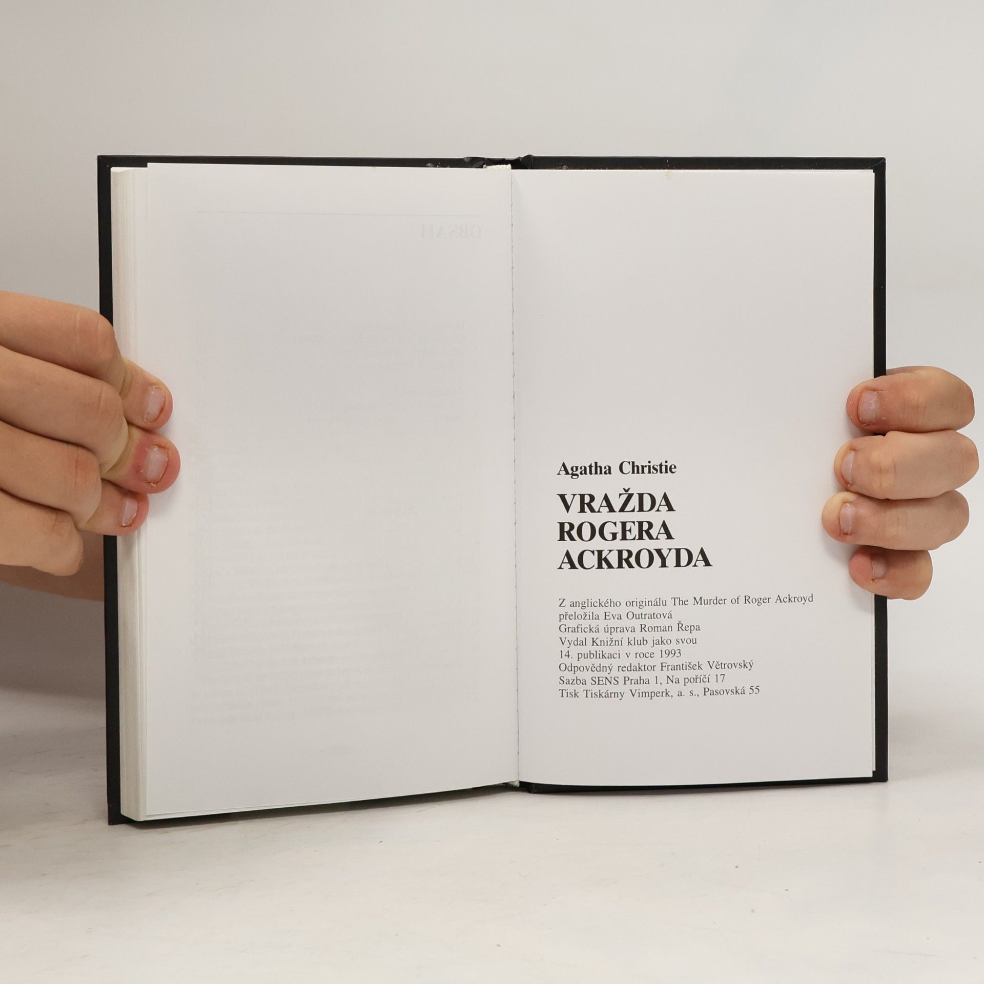 Agatha Christie Vražda Rogera Ackroyda
