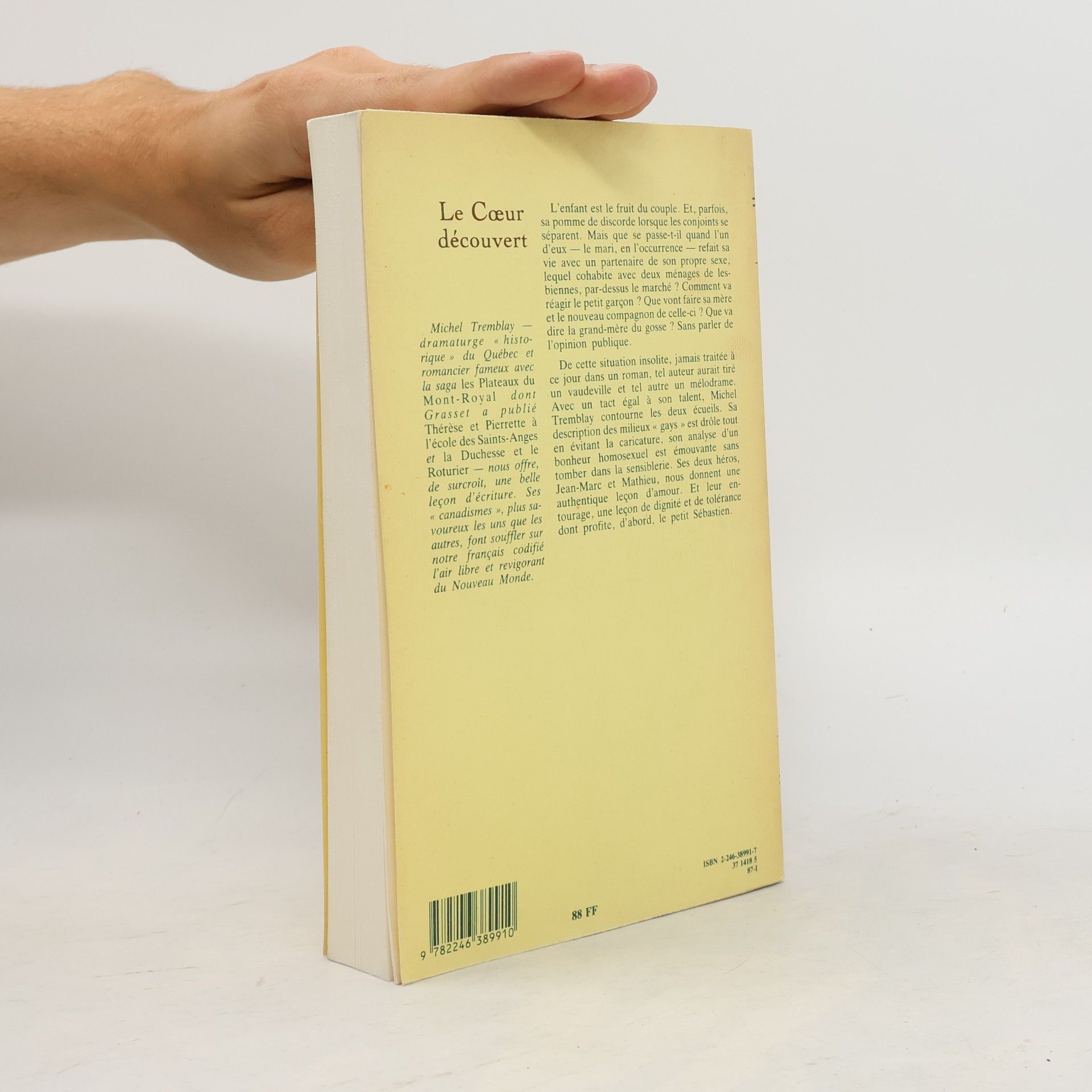 Michel Tremblay Le coeur découvert (French Edition)