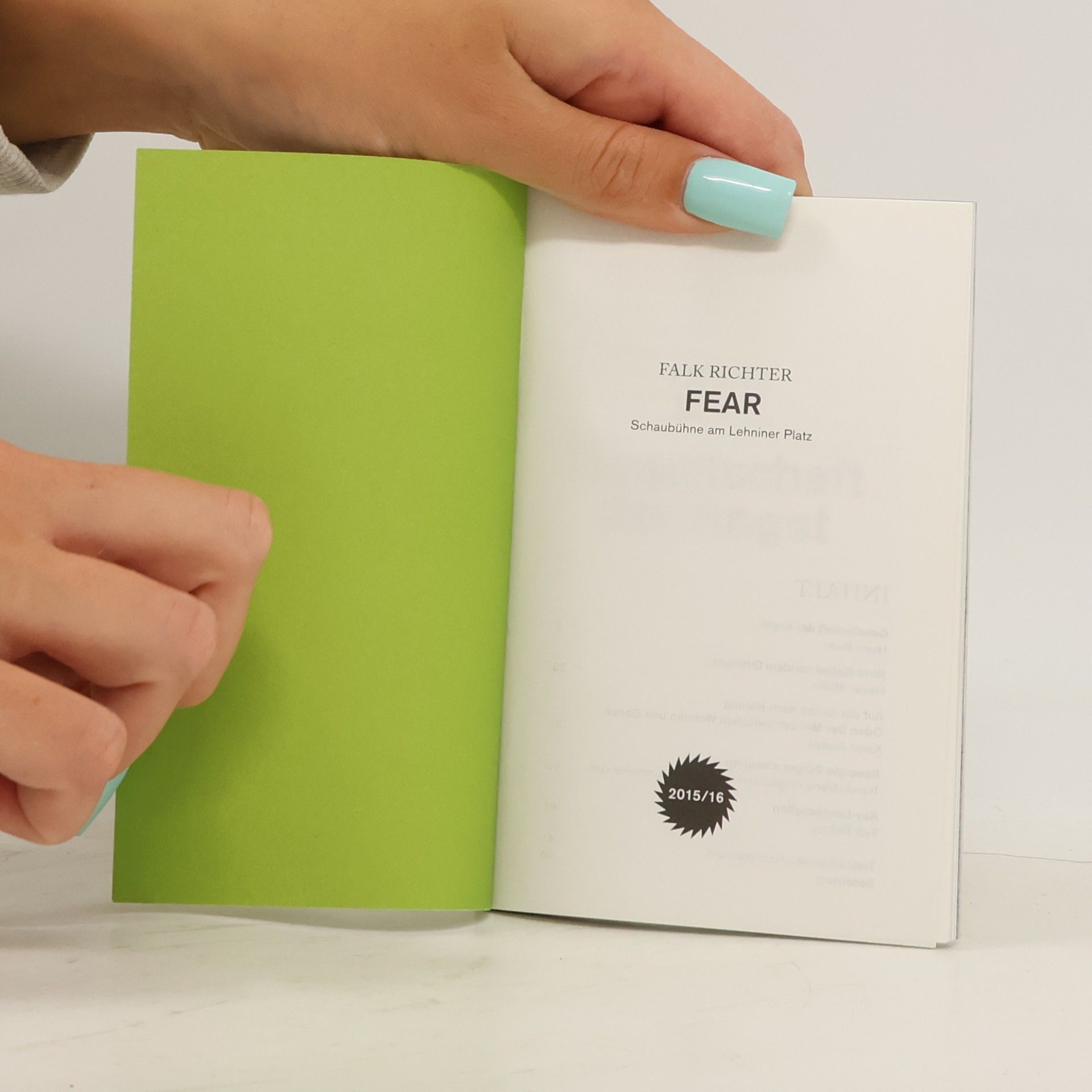 Falk Richter Fear