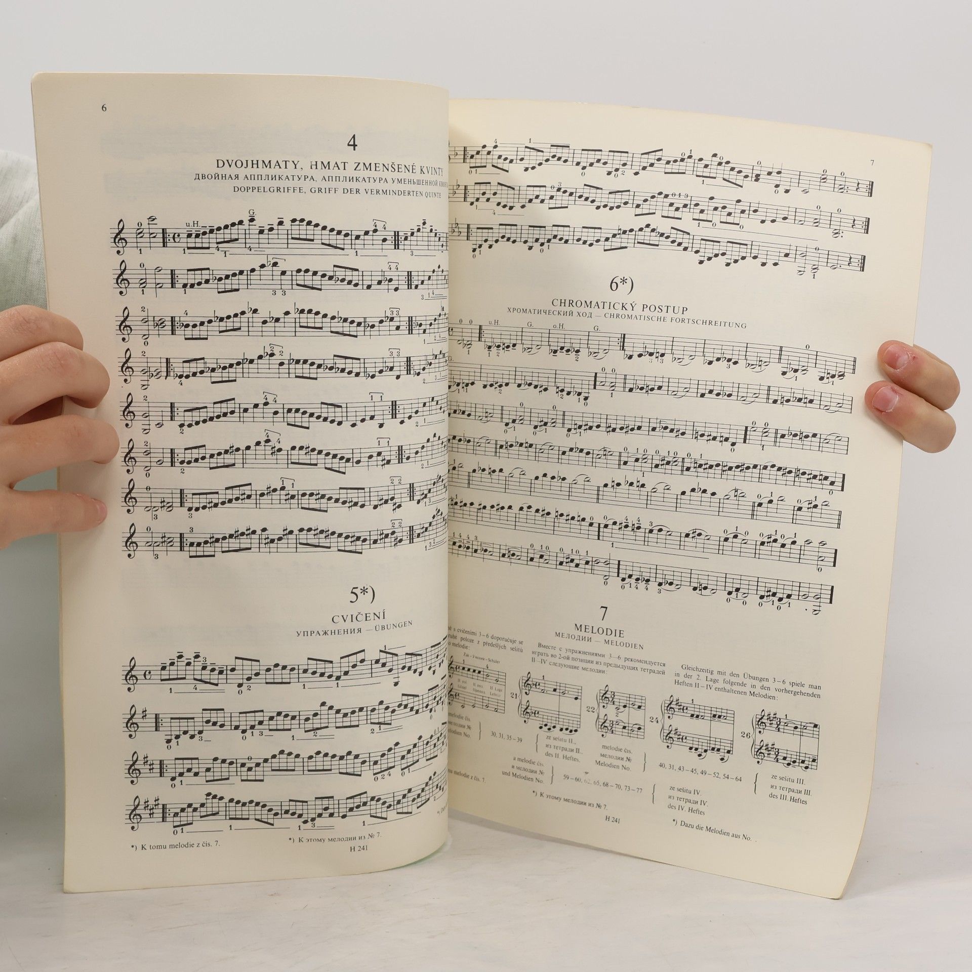 Otakar Ševčík Houslová škola pro začátečníky. Skripičnaja škola dlja načinajuščich. Violinschule für Anfänger: Op. 6, sešit VI.