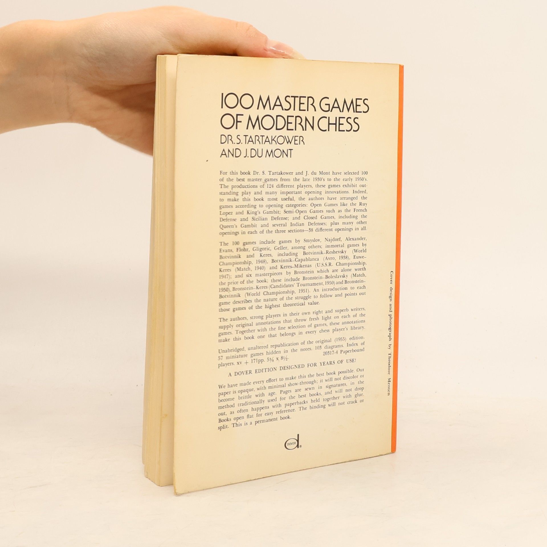 Dr. S. Tartakover 100 Master Games of Modern Chess