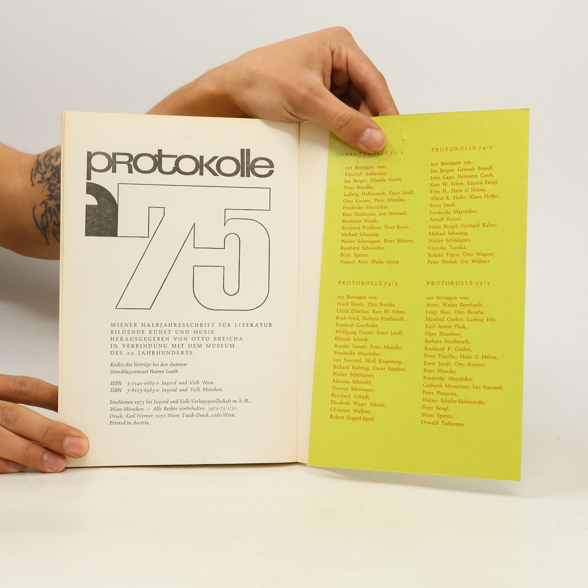 Otto Breicha PROtokolle 73/2