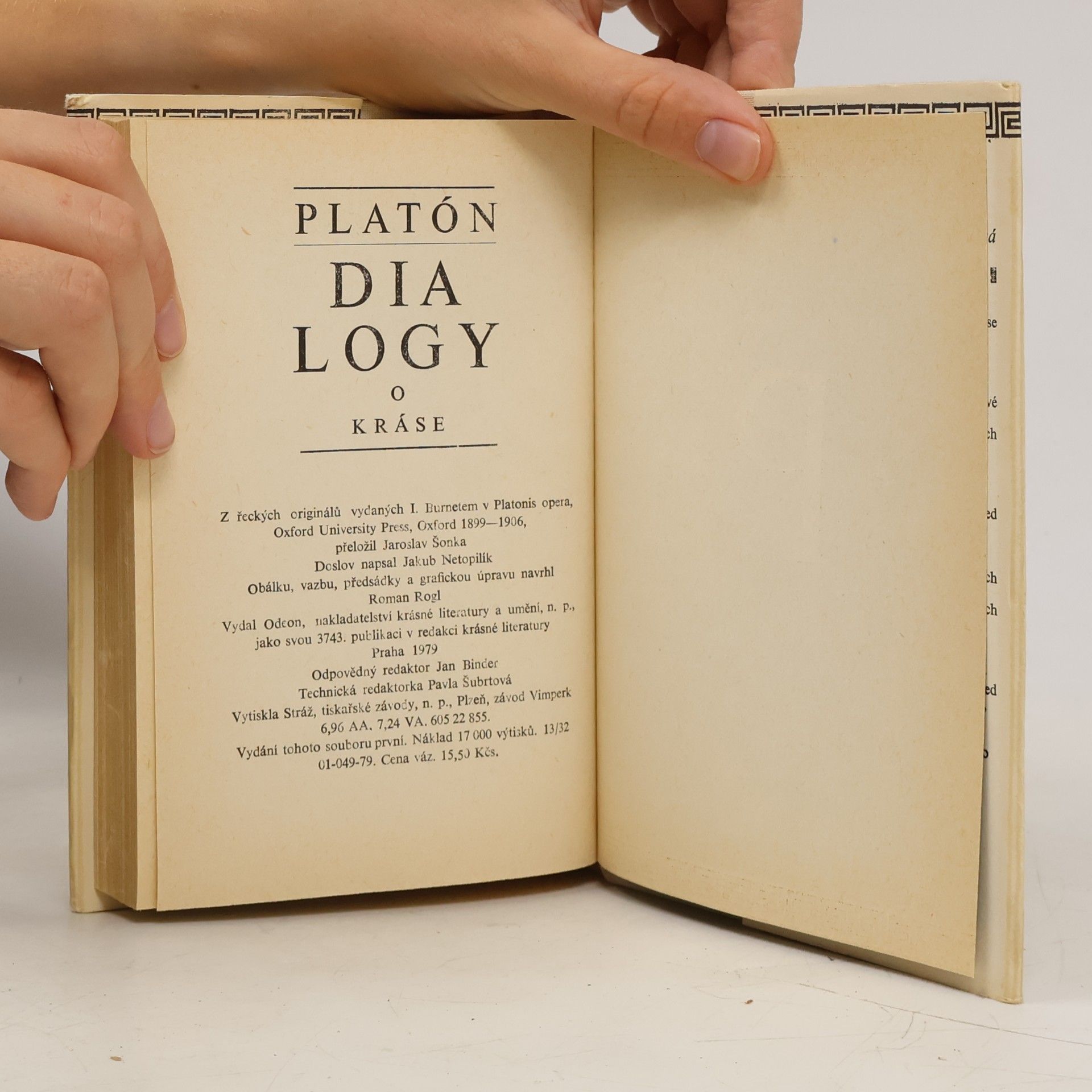 Platón Dialogy o kráse