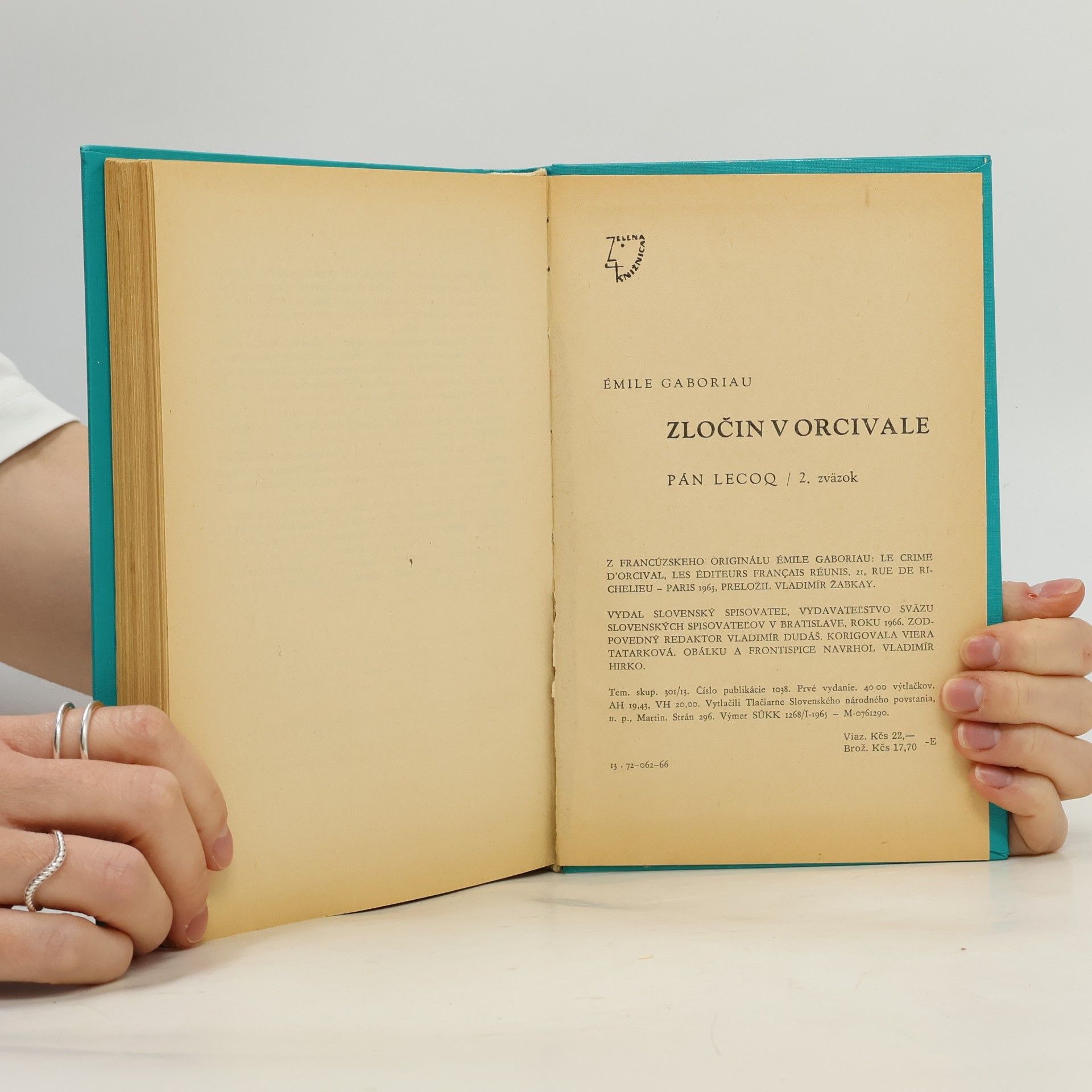 Émile Gaboriau Zločiny v orcivale