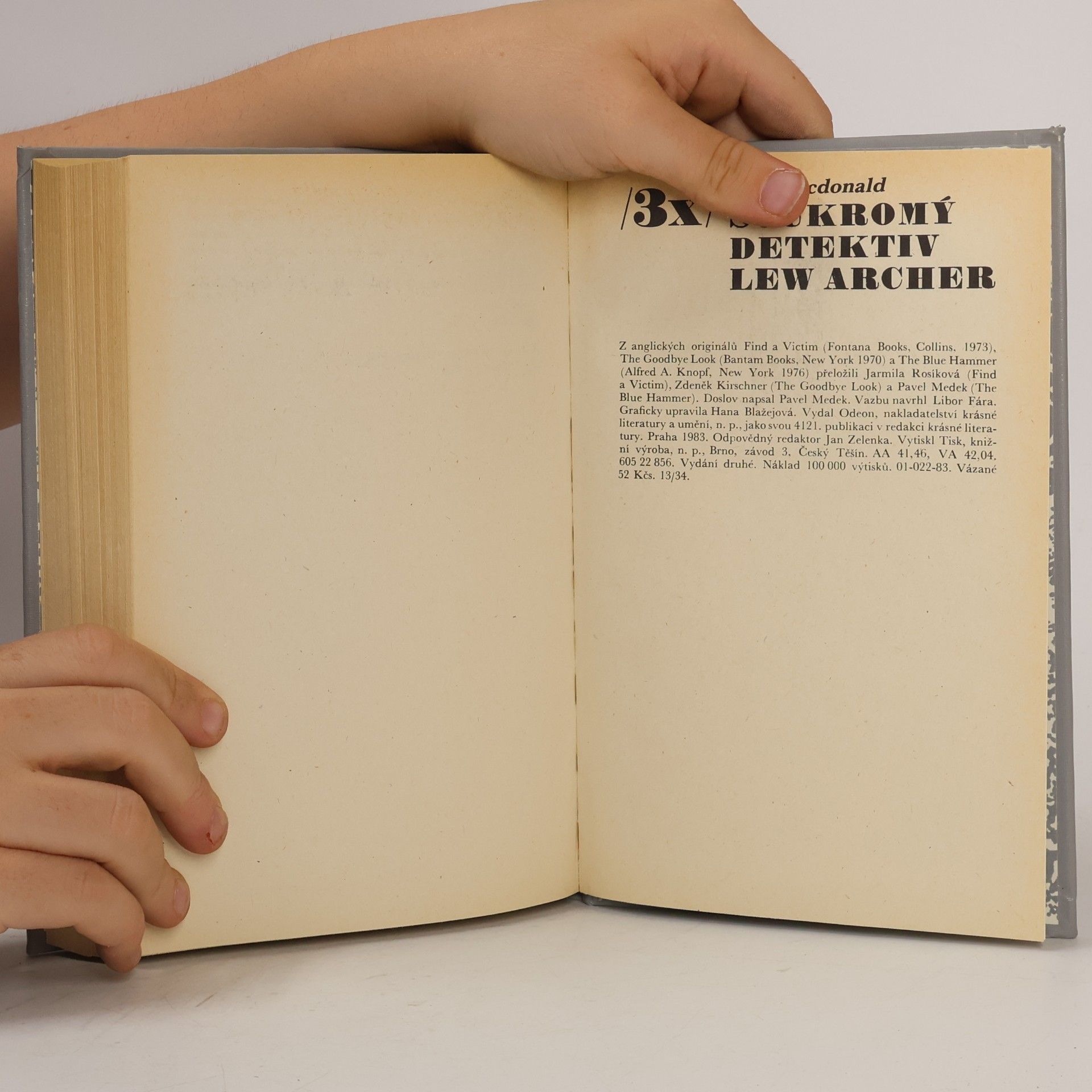 Ross Macdonald Třikrát soukromý detektiv Lew Archer
