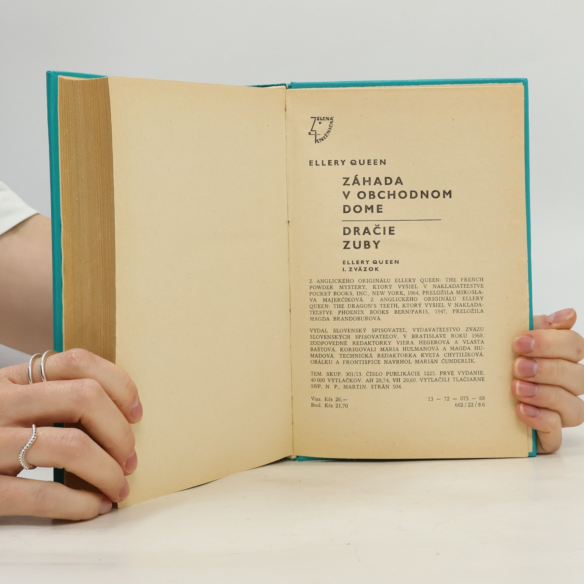 Ellery Queen Záhada v obchodnom dome. Dračie zuby