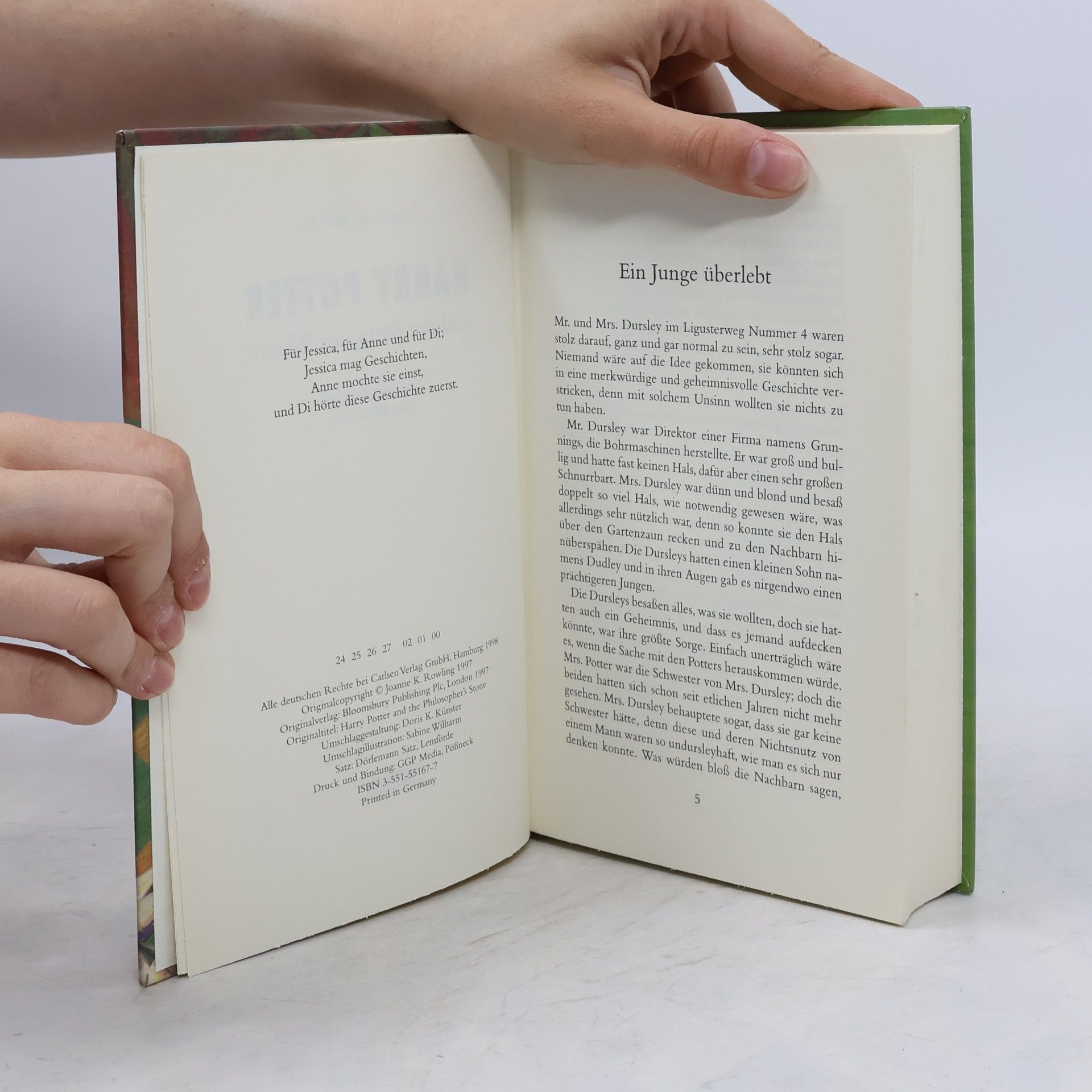 J. K. Rowling Harry Potter und der Stein der Weisen
