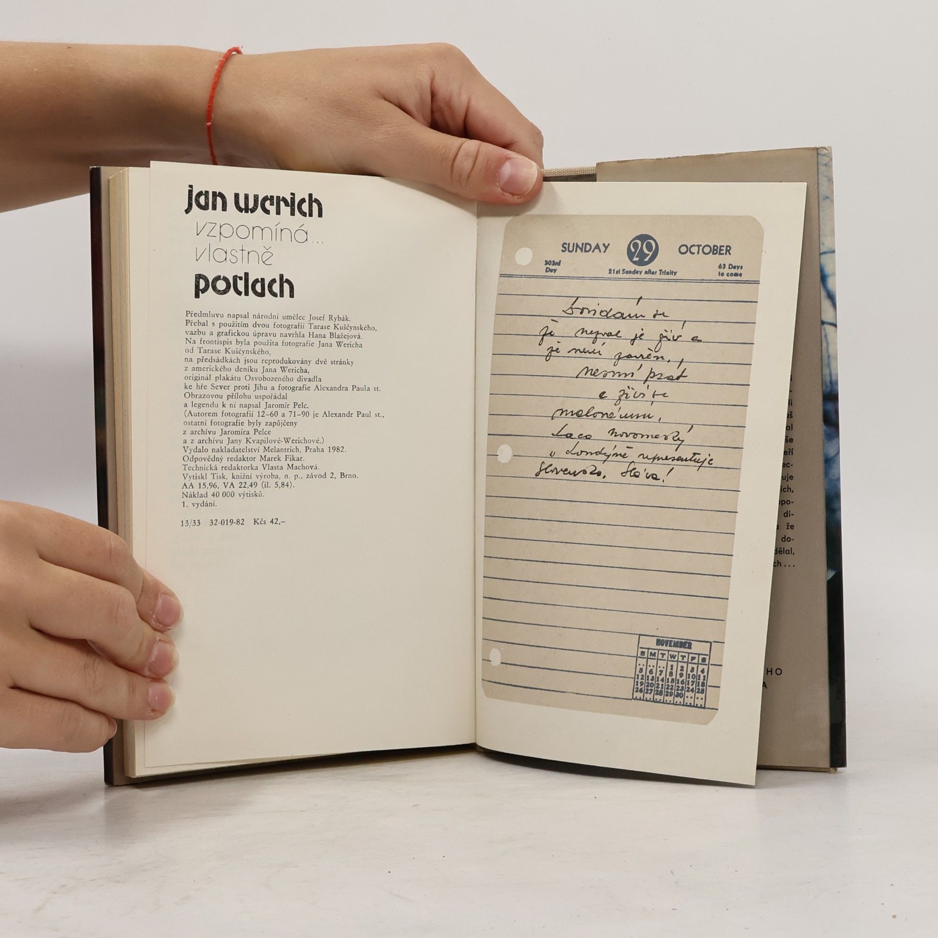 Jan Werich Jan Werich vzpomíná... vlastně potlach