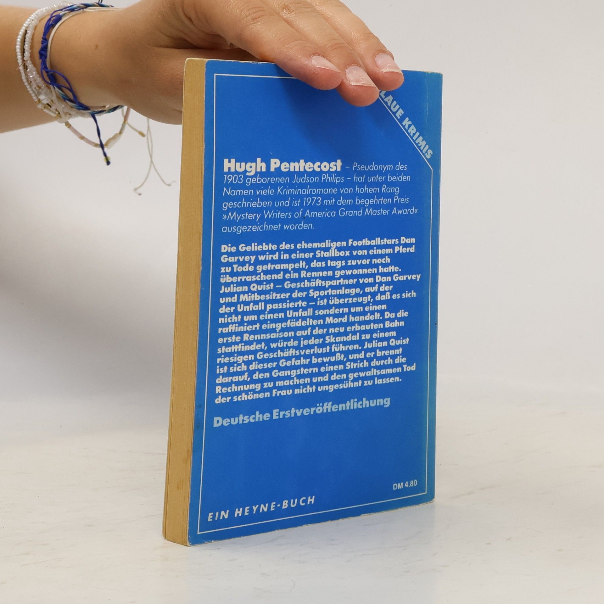 Hugh Pentecost Blaue Krimis: Ein Mord mit Pferdefuß