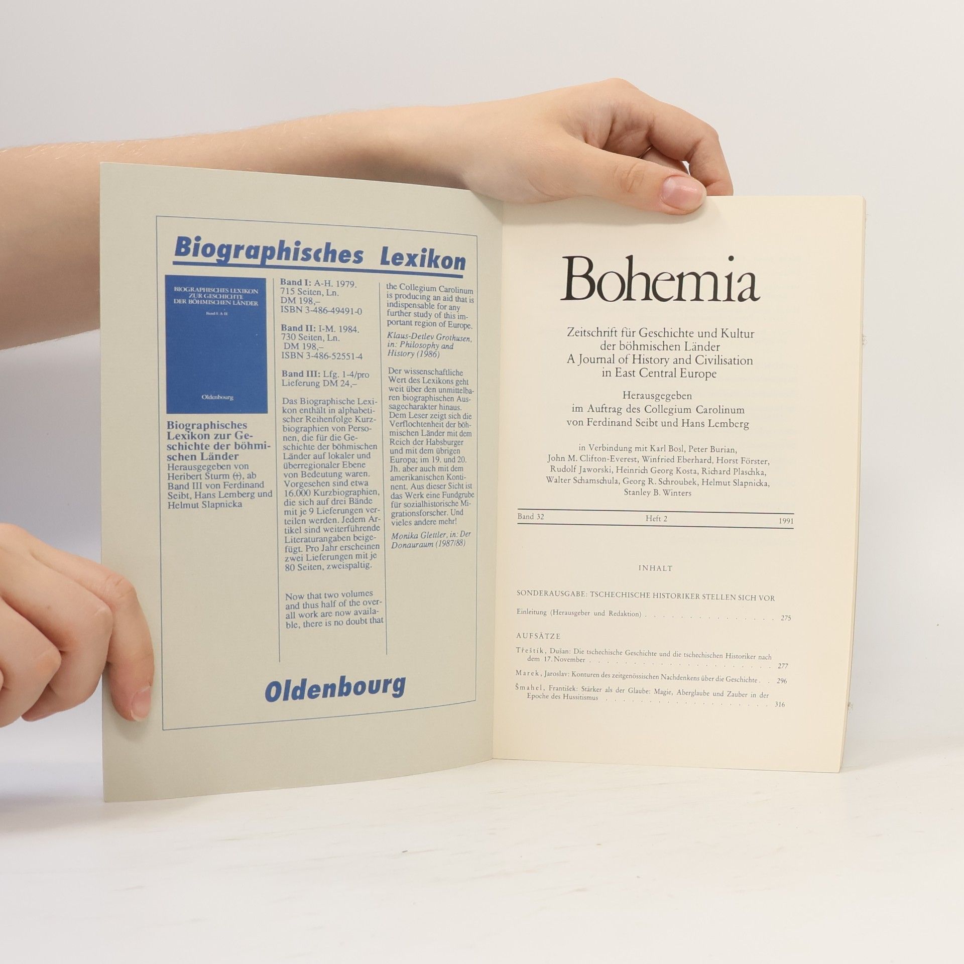 Autorenkollektiv Bohemia . Band 32. Heft 2