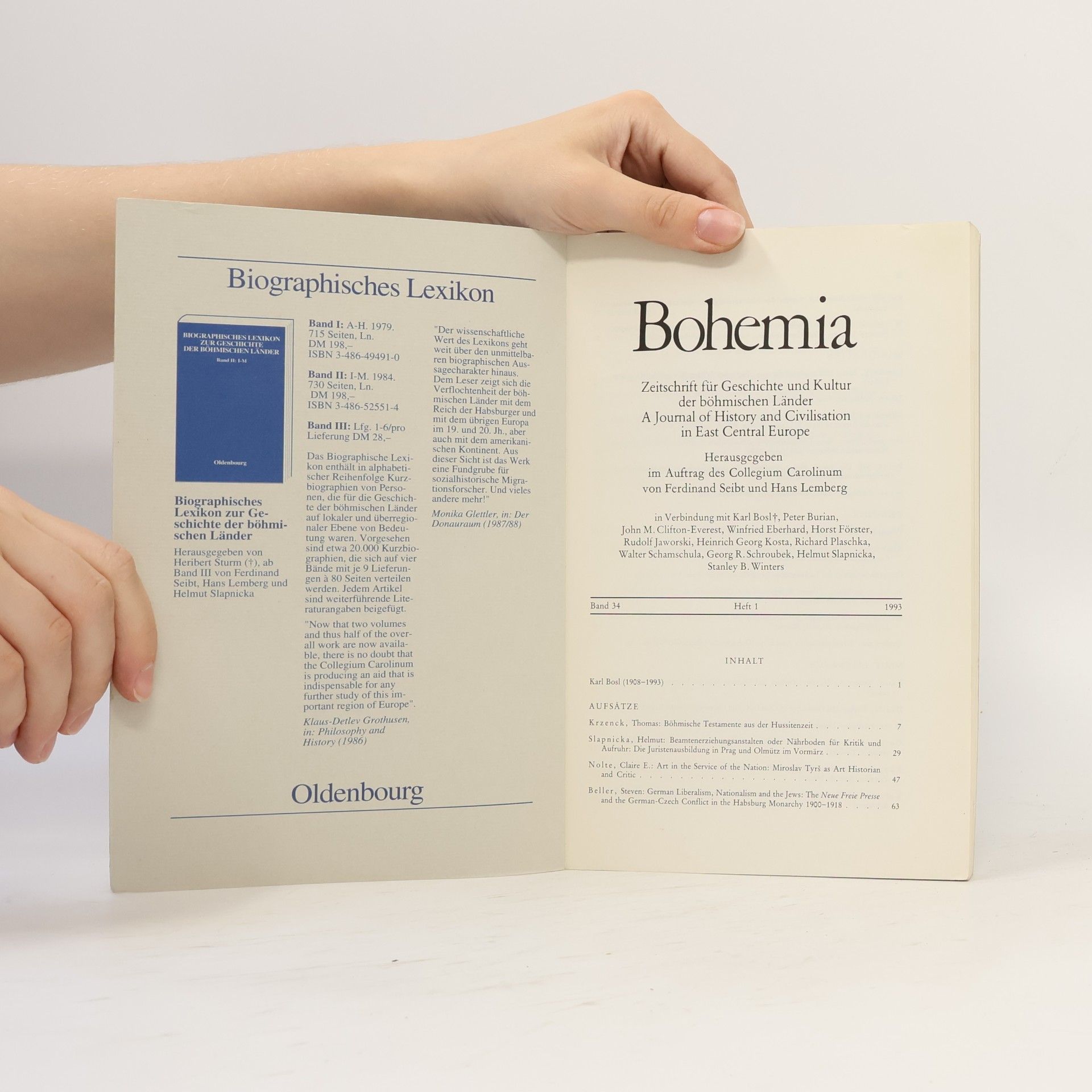 Autorenkollektiv Bohemia 34/1