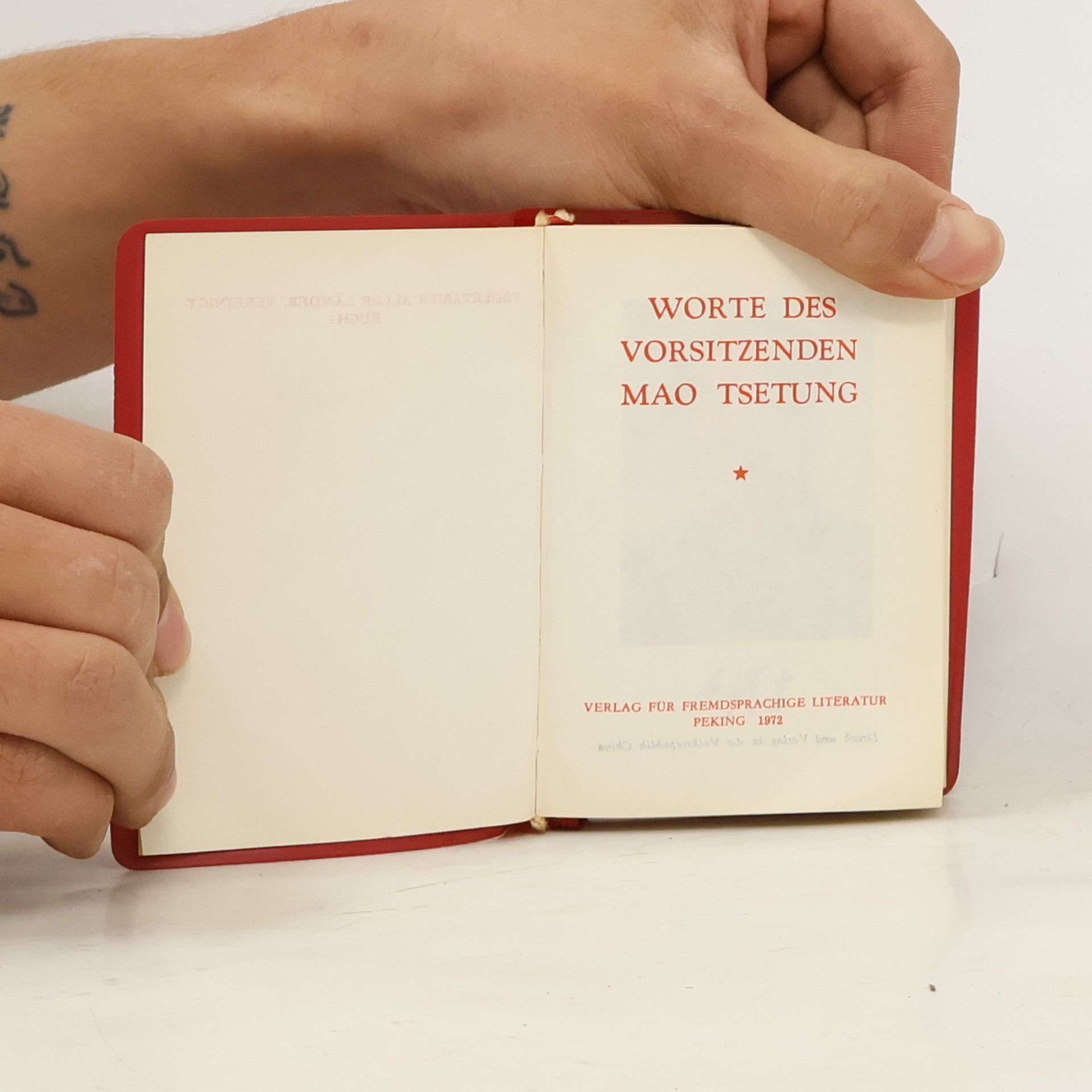 Zedong Mao Worte des Vorsitzenden Mao Tsetung