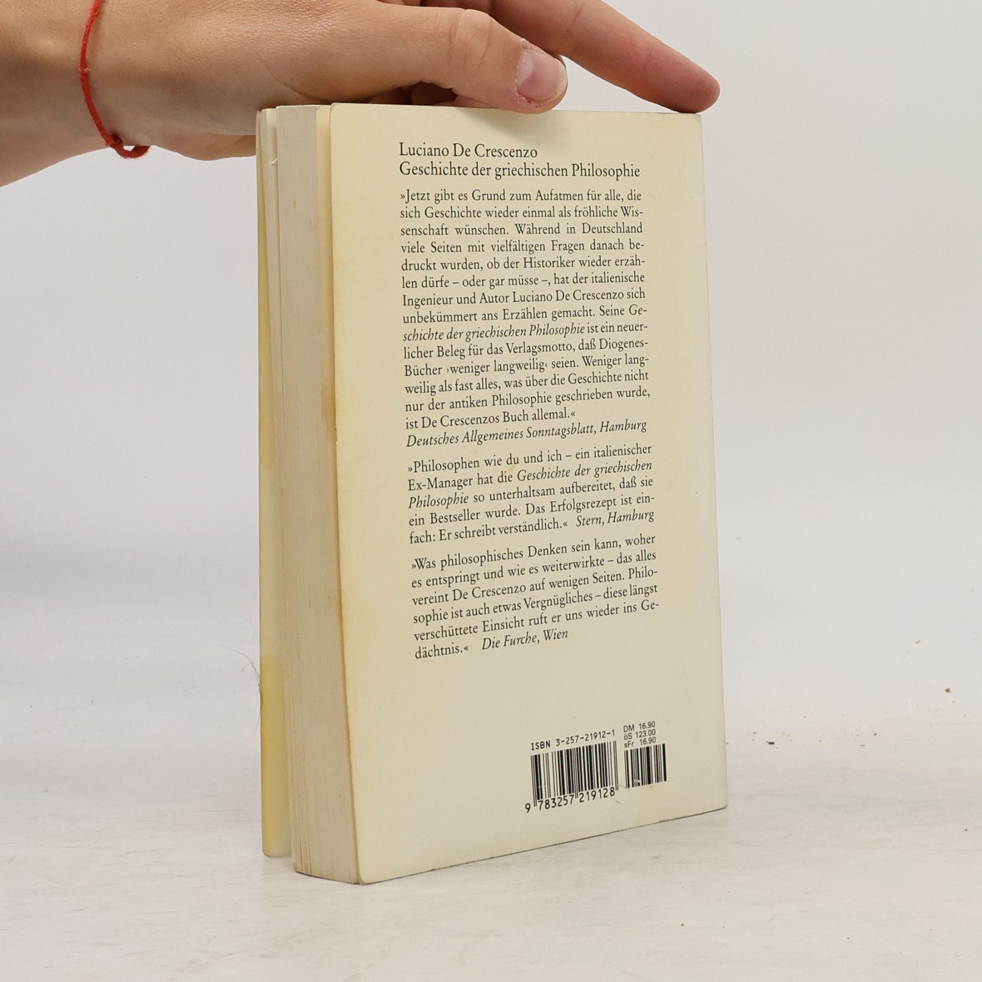 Luciano De Crescenzo Geschichte der griechischen Philosophie