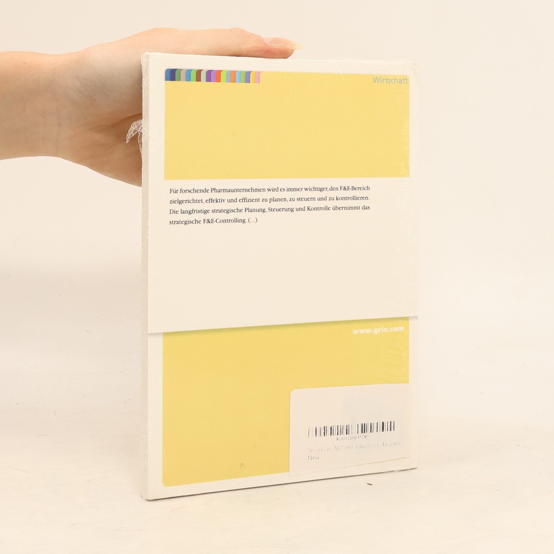 Stefan Schmid-K Strategiches F&E-Controlling in der pharmazeutischen Industrie