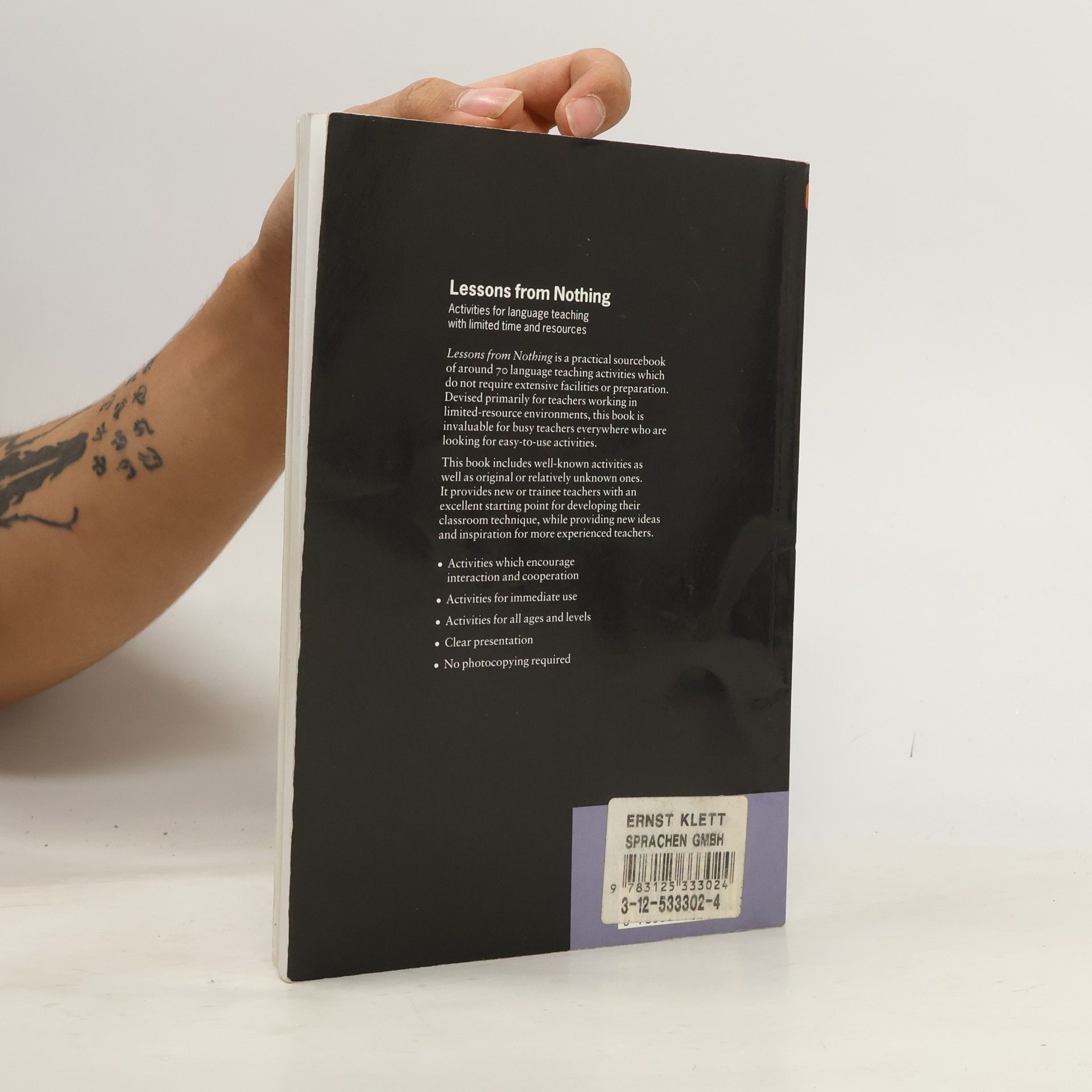 Bruce Marsland Lessons from Nothing. Activities for language teaching with limited time and resources