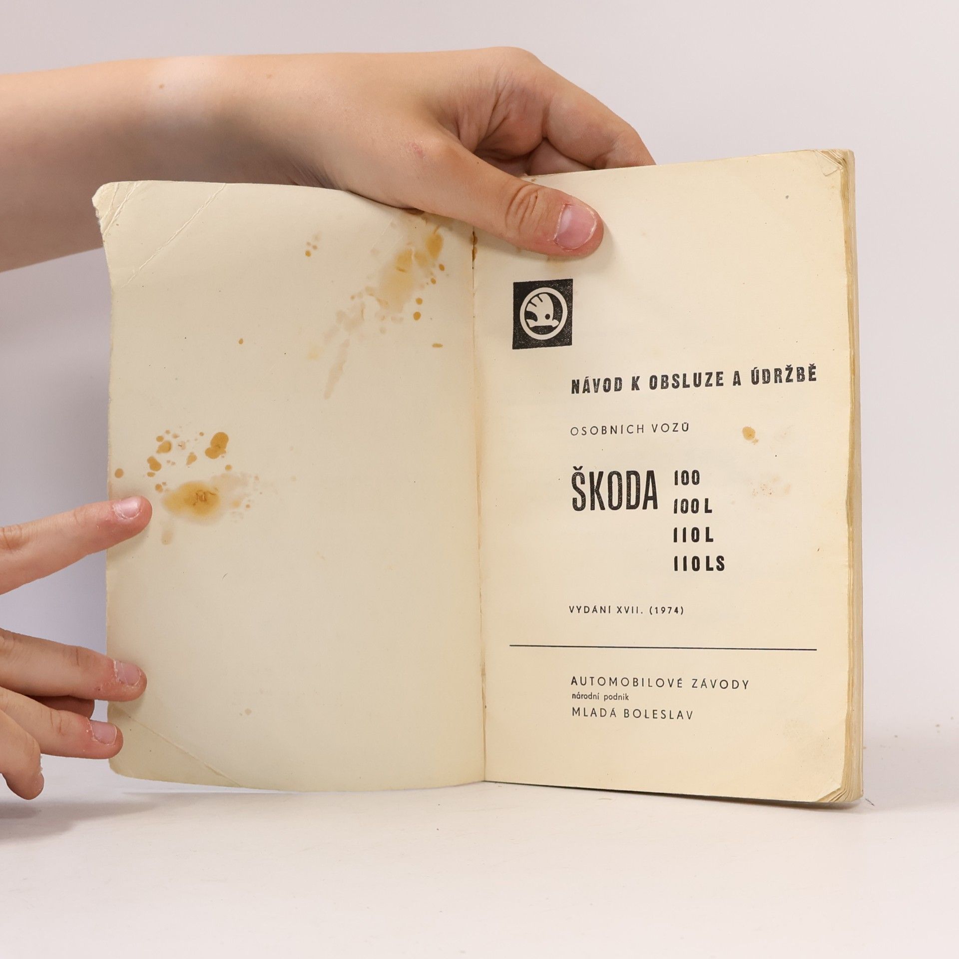 Collectif d'auteurs Škoda 100-100L, 110L-110LS. Návod k obsluze a údržbě