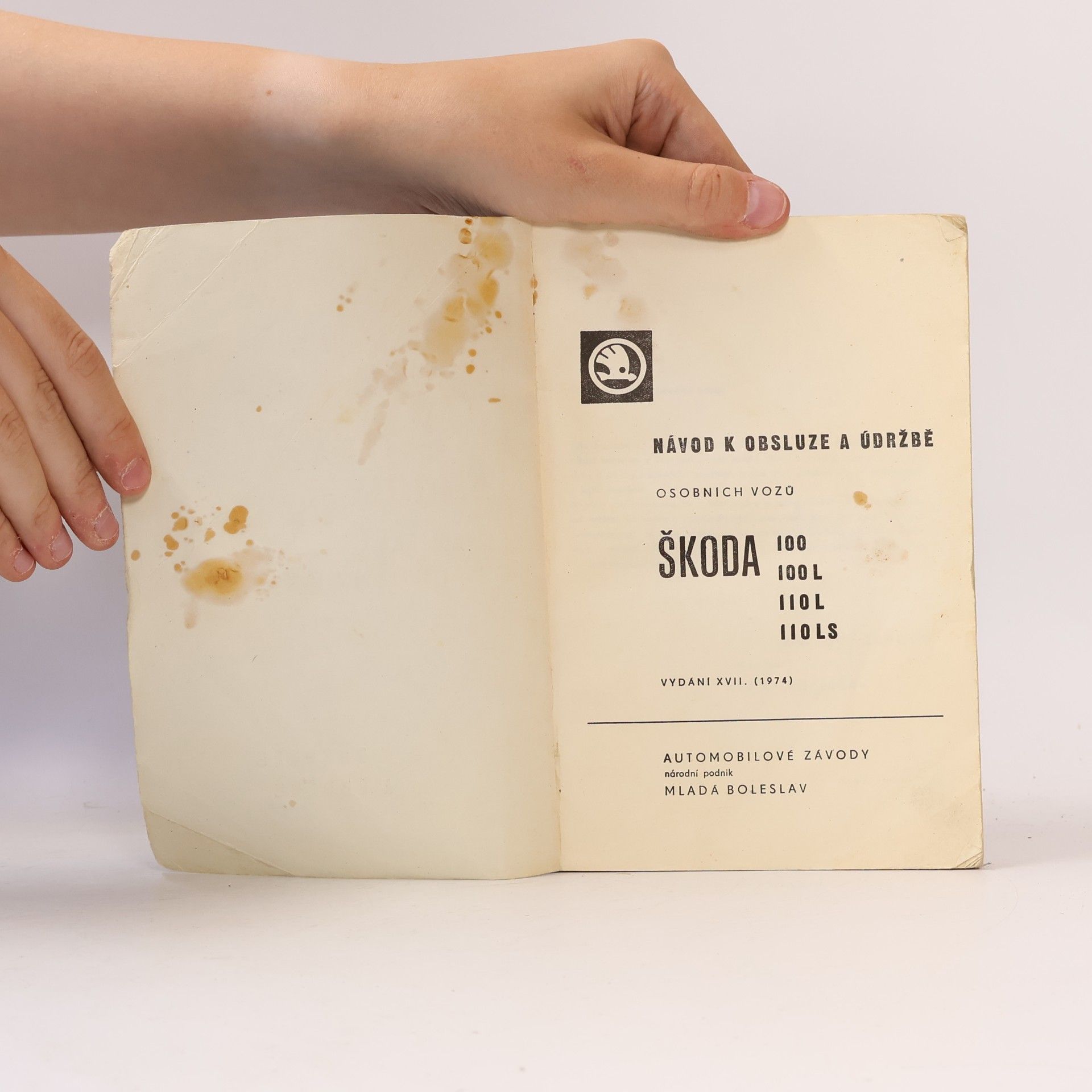 Collectif d'auteurs Škoda 100-100L, 110L-110LS. Návod k obsluze a údržbě