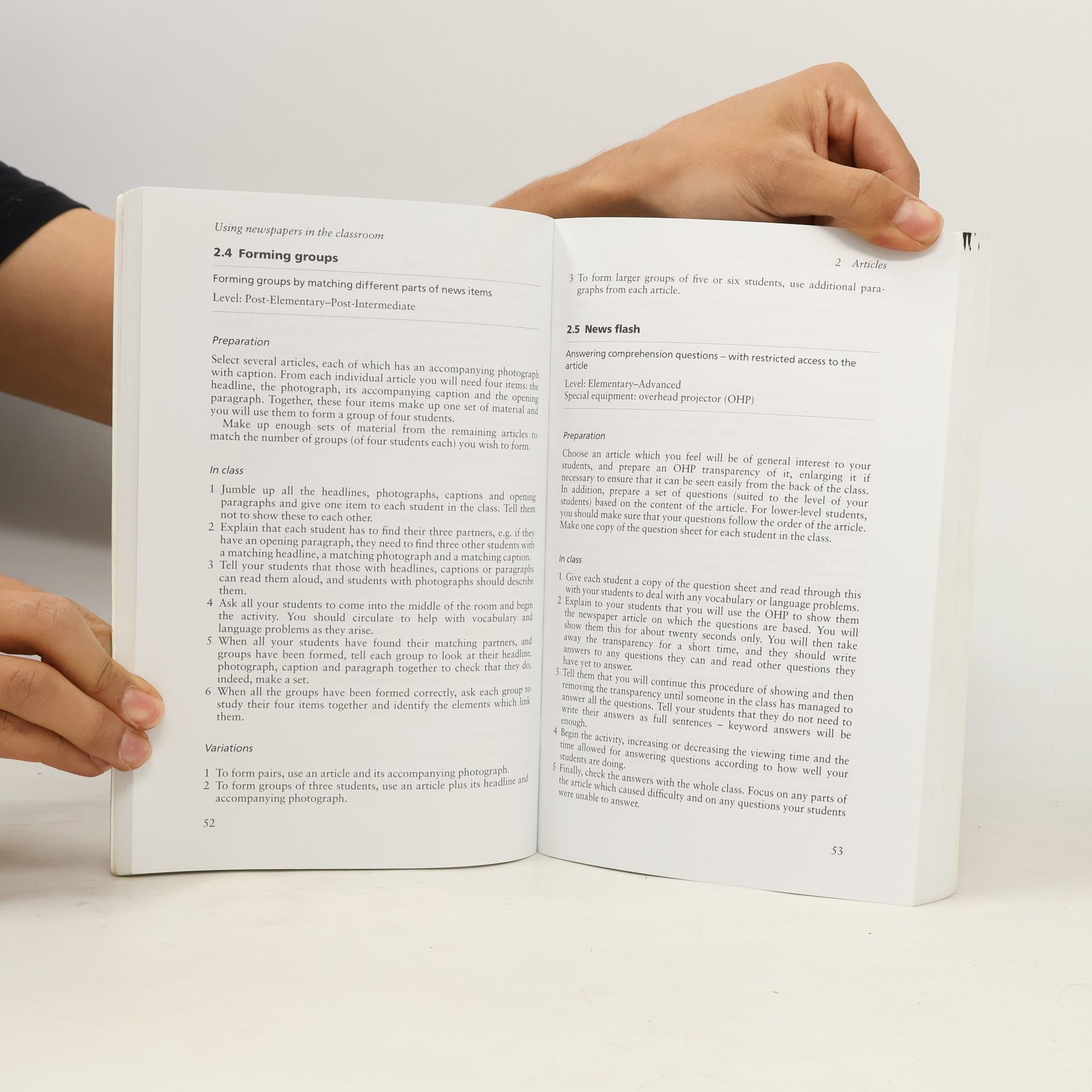 Paul Sanderson Cambridge Handbooks for Language Teachers: Using Newspapers in the Classroom