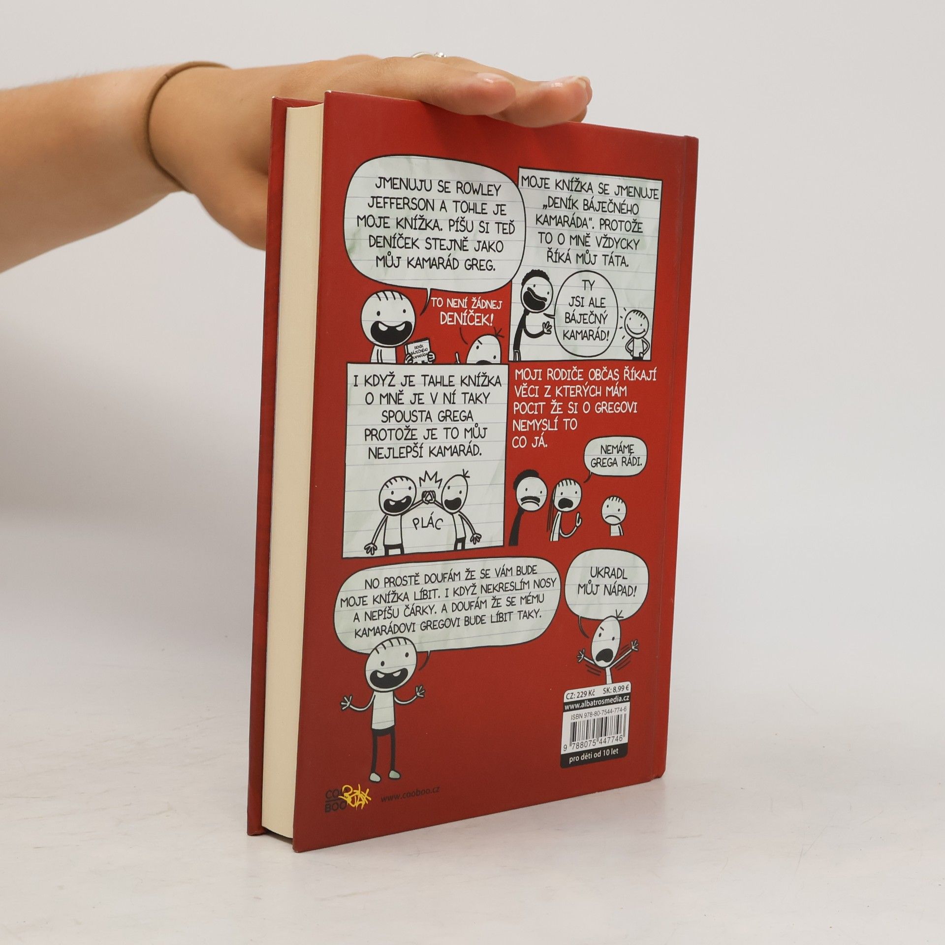 Jeff Kinney Deník báječného kamaráda. Píše Rowley Jefferson
