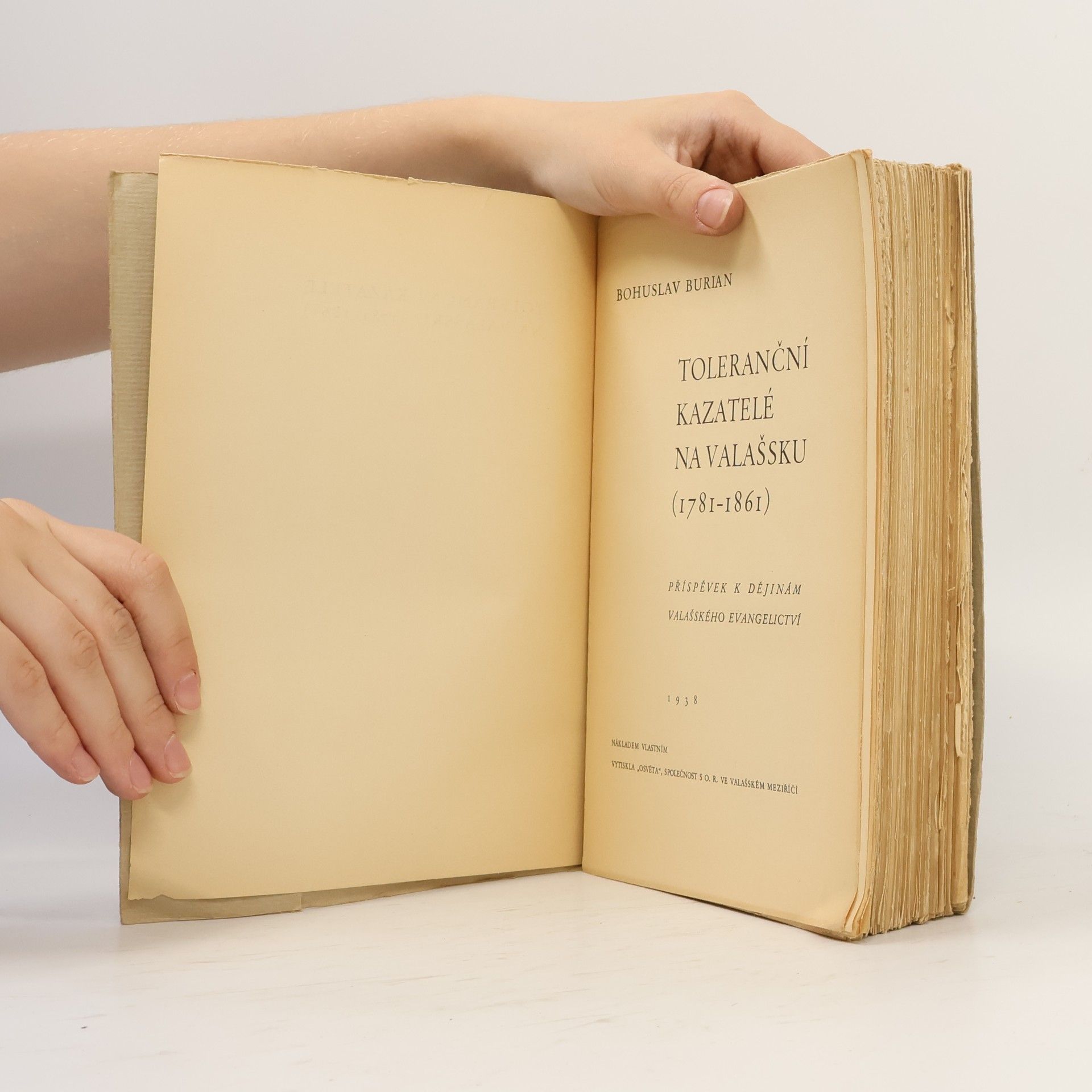 Bohuslav Burian Toleranční kazatelé na Valašsku (1781-1861)