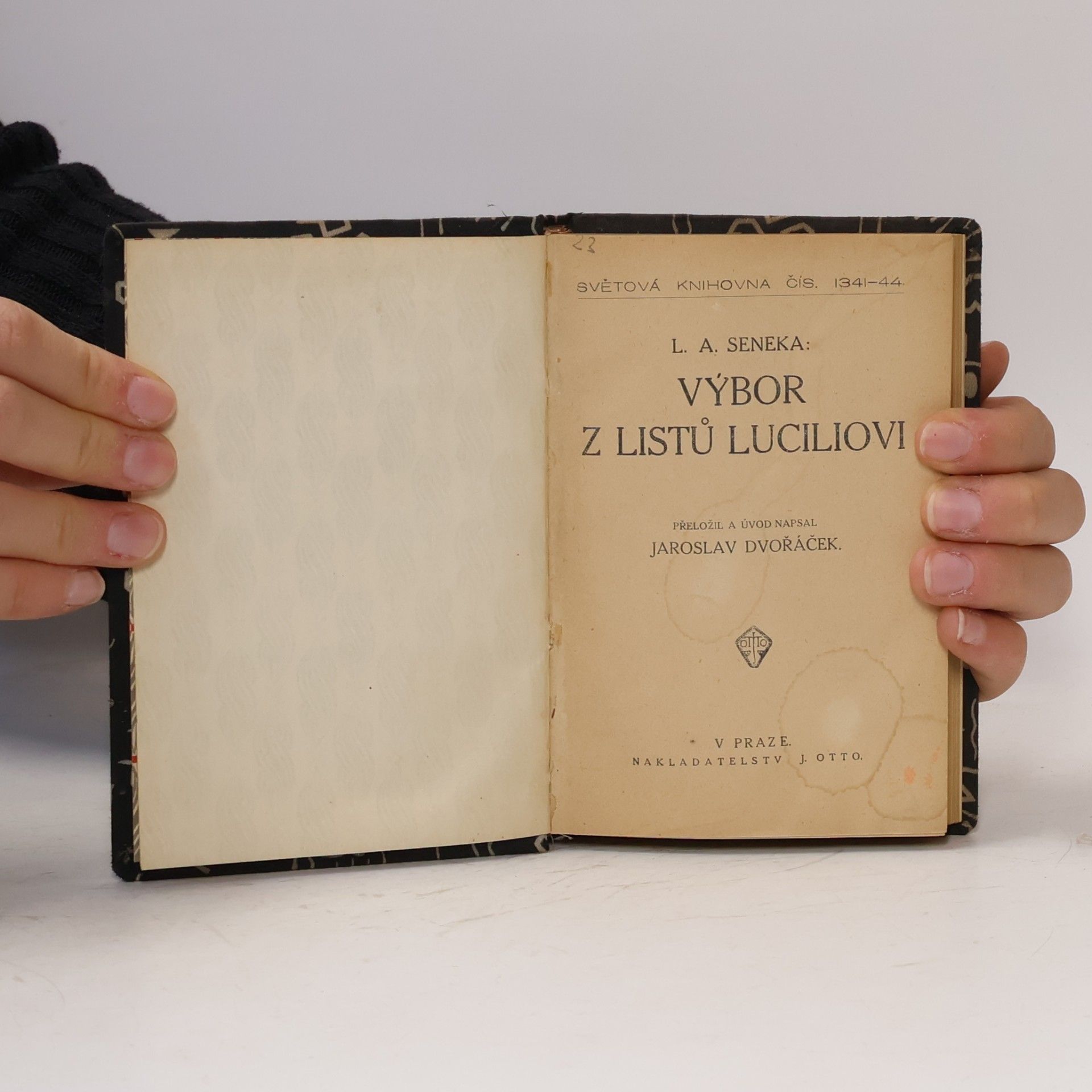 Lucius Annaeus Seneca Výbor z listů Luciliovi