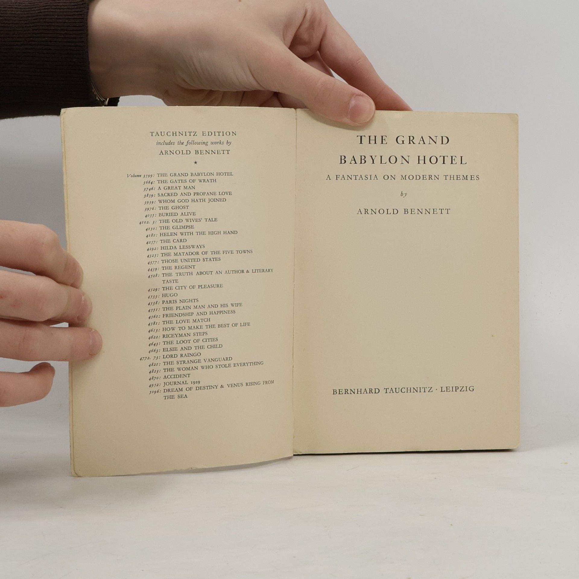 Arnold Bennett The Grand Babylon Hotel