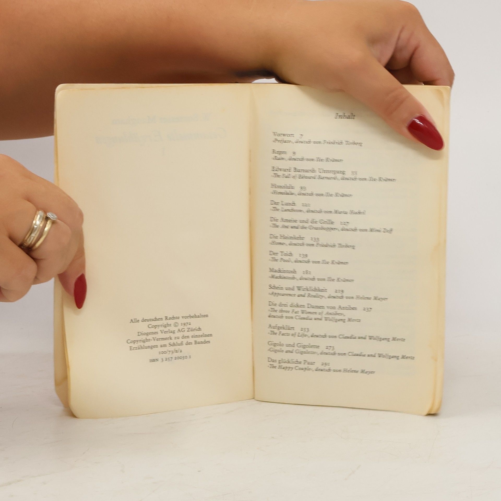 William Somerset Maugham Gesammelte Erzählungen I.