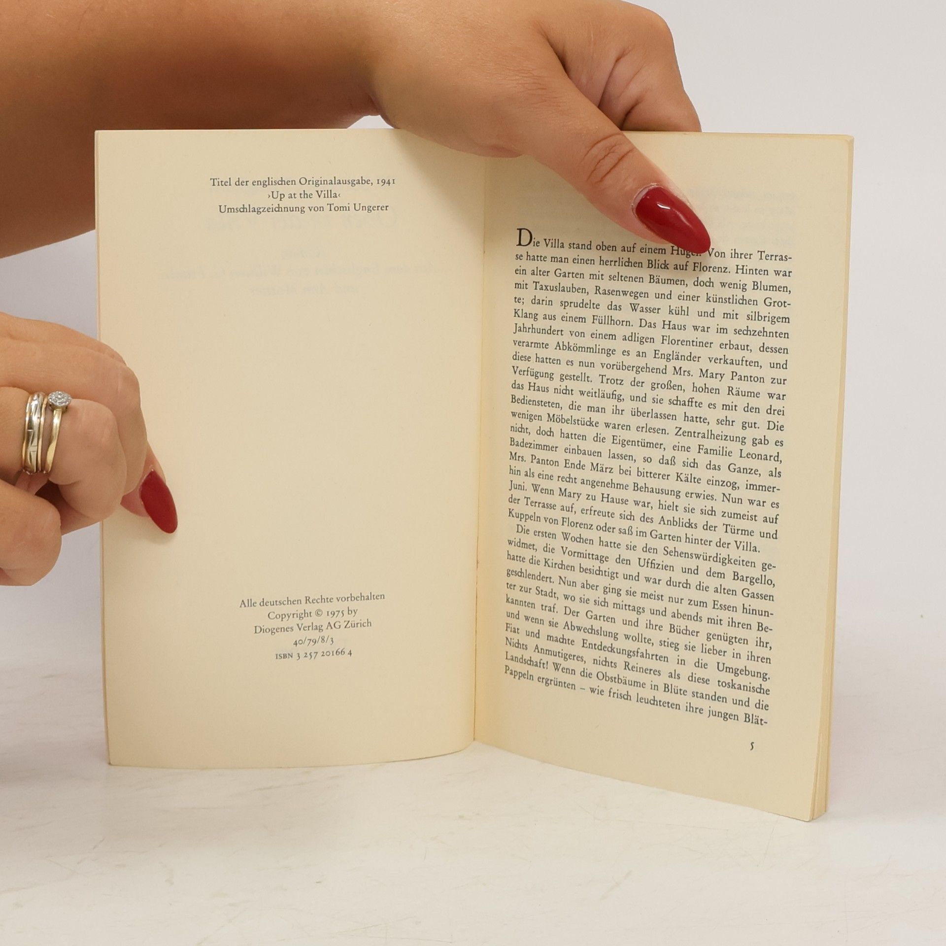William Somerset Maugham Oben in der Villa