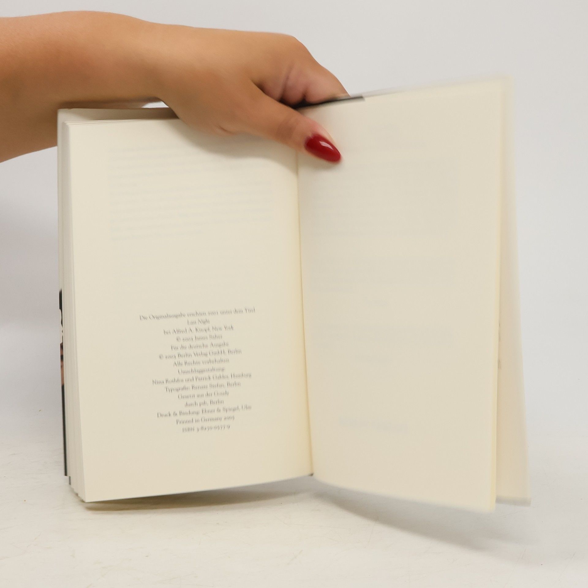 James Salter Letzte Nacht