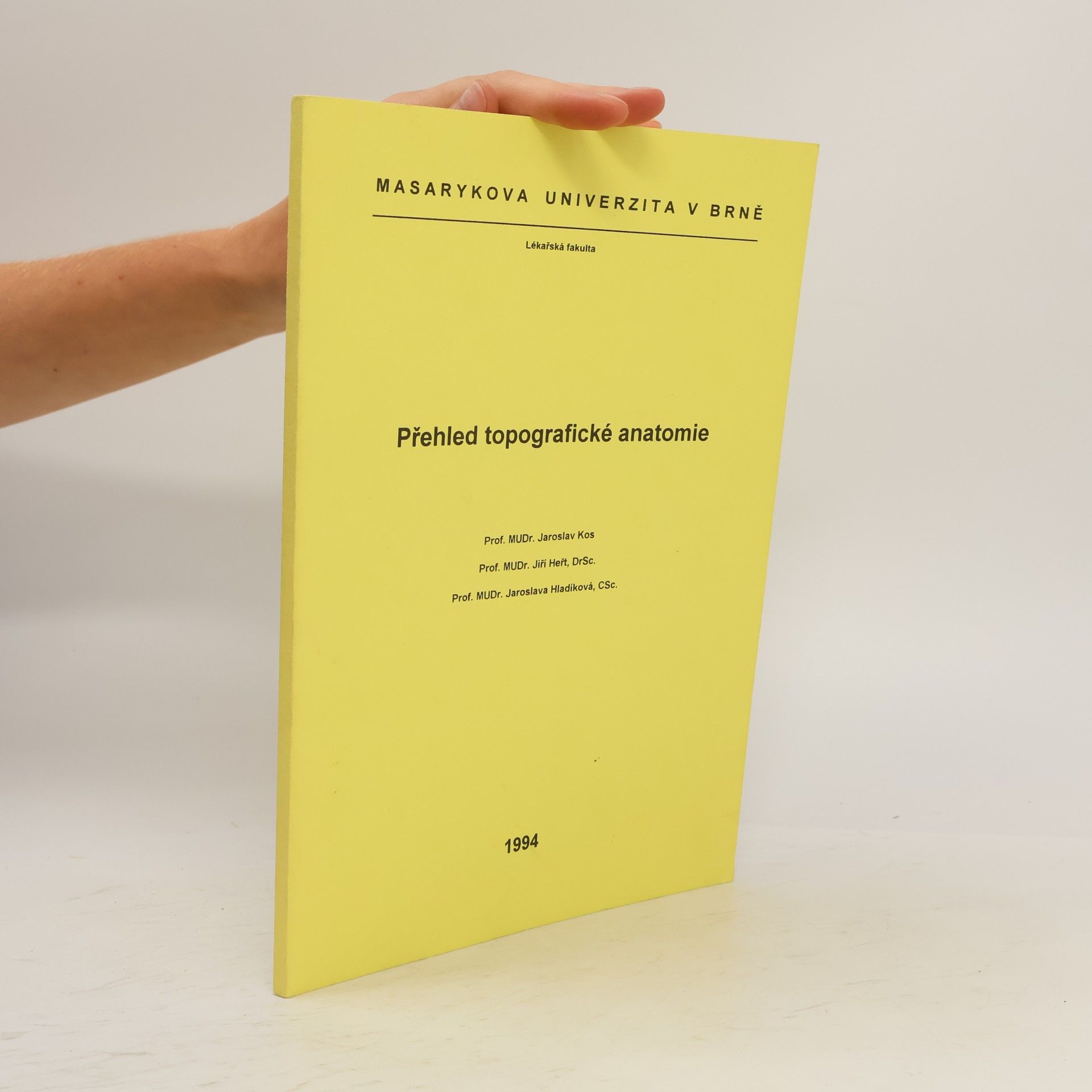 Jaroslav Kos Přehled topografické anatomie