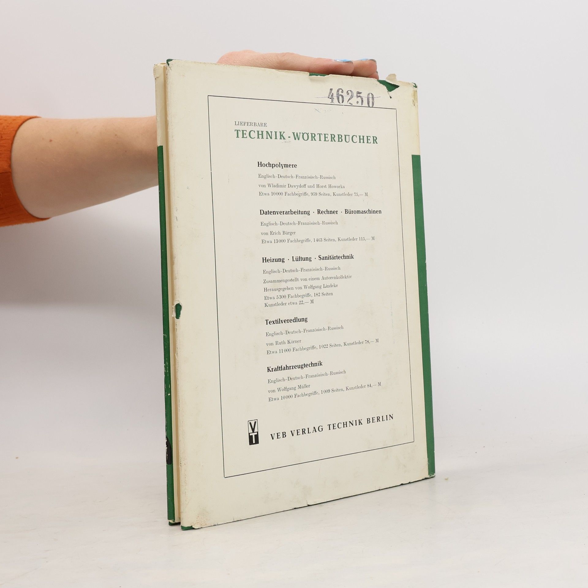 HansPeter Angelé Technik-Wörterbuch: Chromatography / Chromatographie / Chromatographie / Хроматография