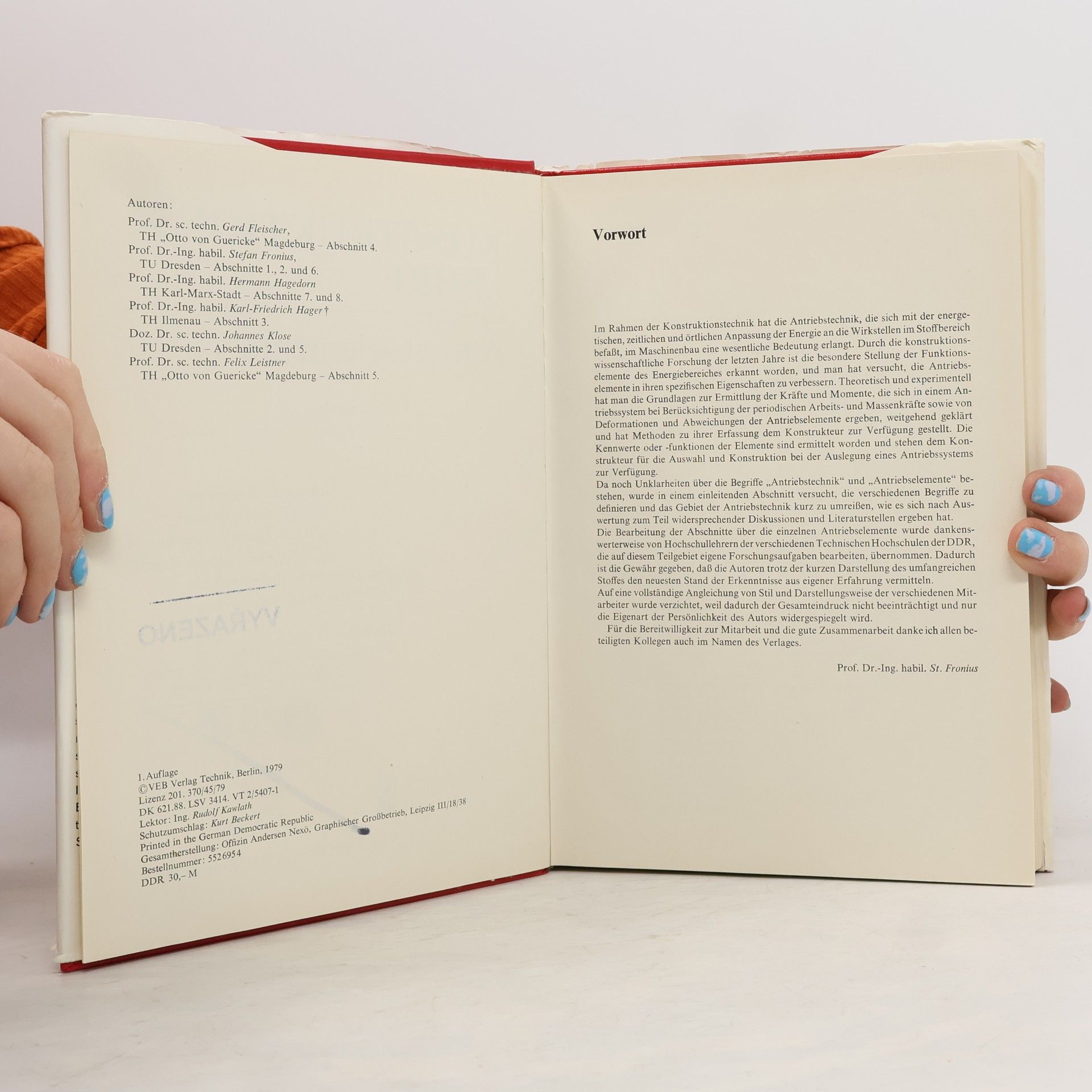 Various authors Konstruktionslehre: Antriebselemente