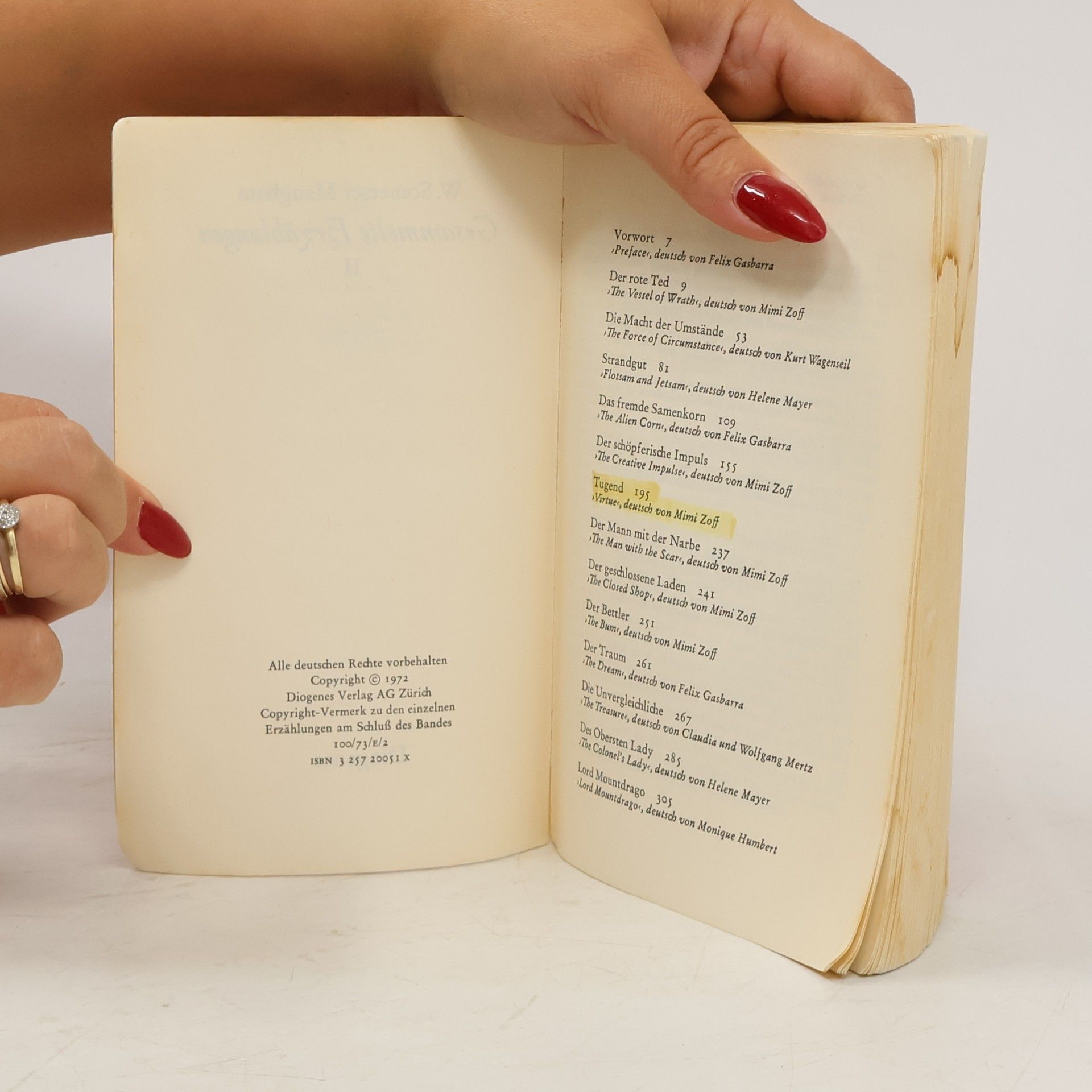 William Somerset Maugham Gesammelte Erzählungen II.