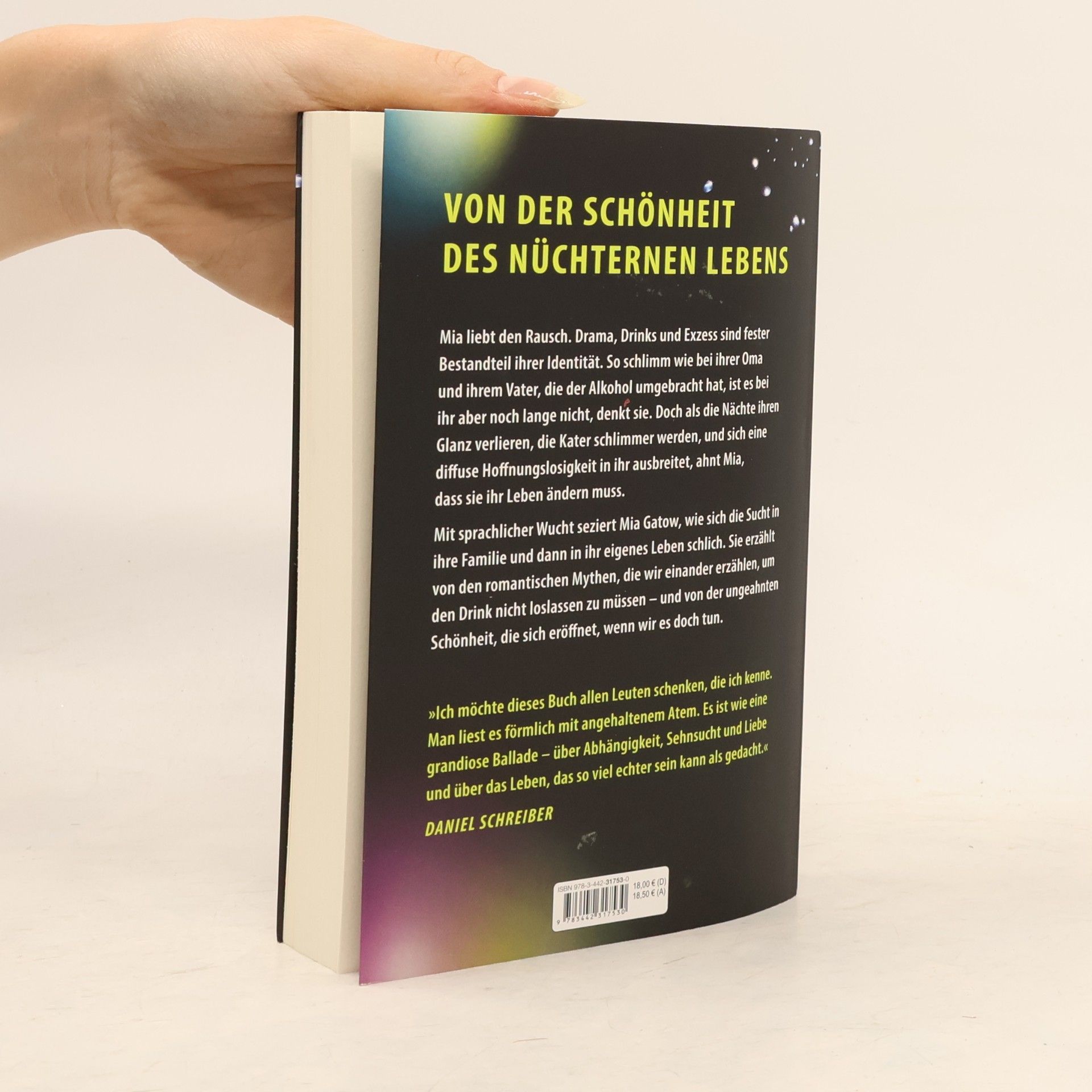 Mia Gatow Rausch und Klarheit. Der Alkohol, meine Familie, die Gesellschaft und ich - »Eine grandiose Ballade - über Abhängigkeit, Sehnsucht und Liebe« - Daniel Schreiber