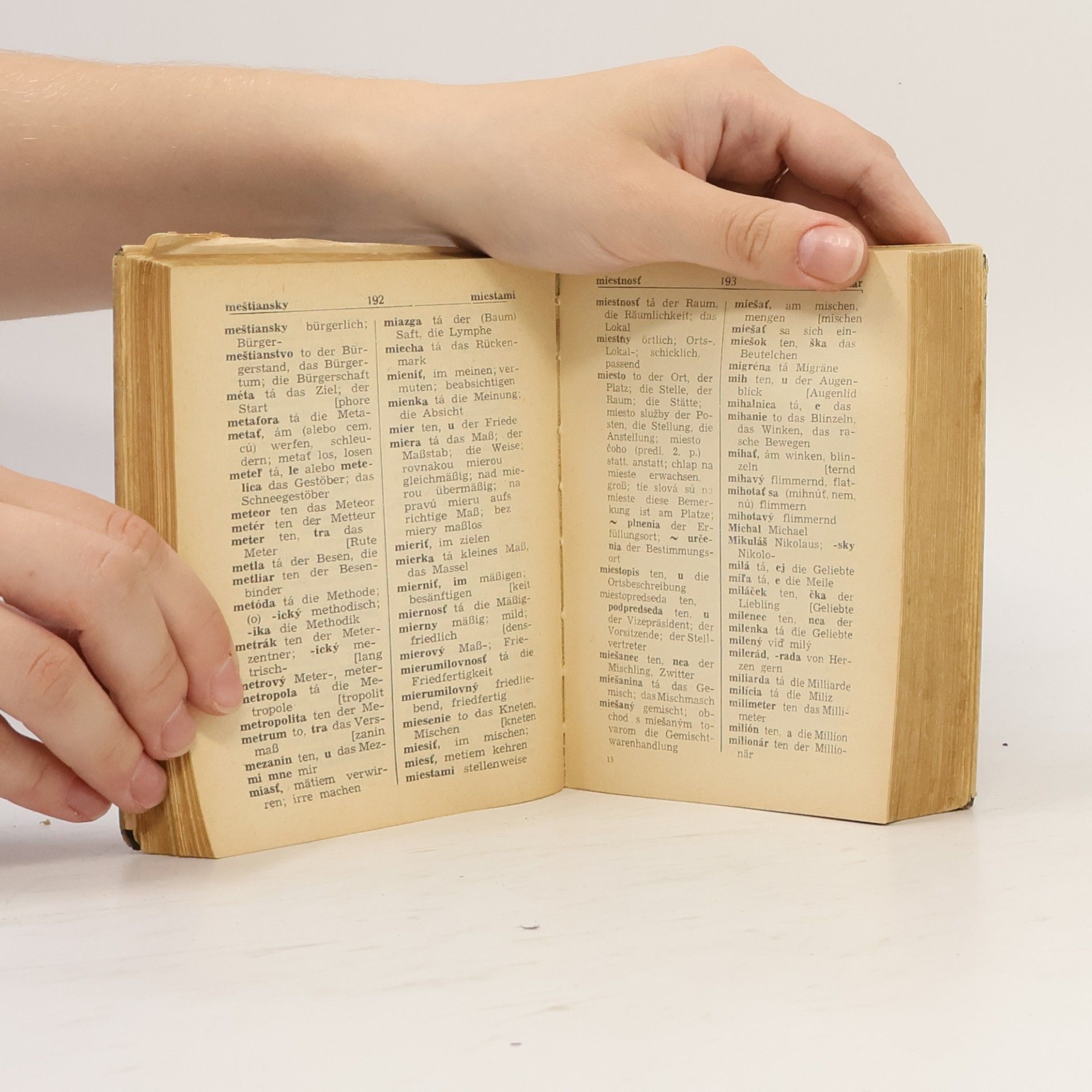 Johann Schultz Worterbuch der deutschen und slowakischen Sprache II. Slowakisch-deutsch