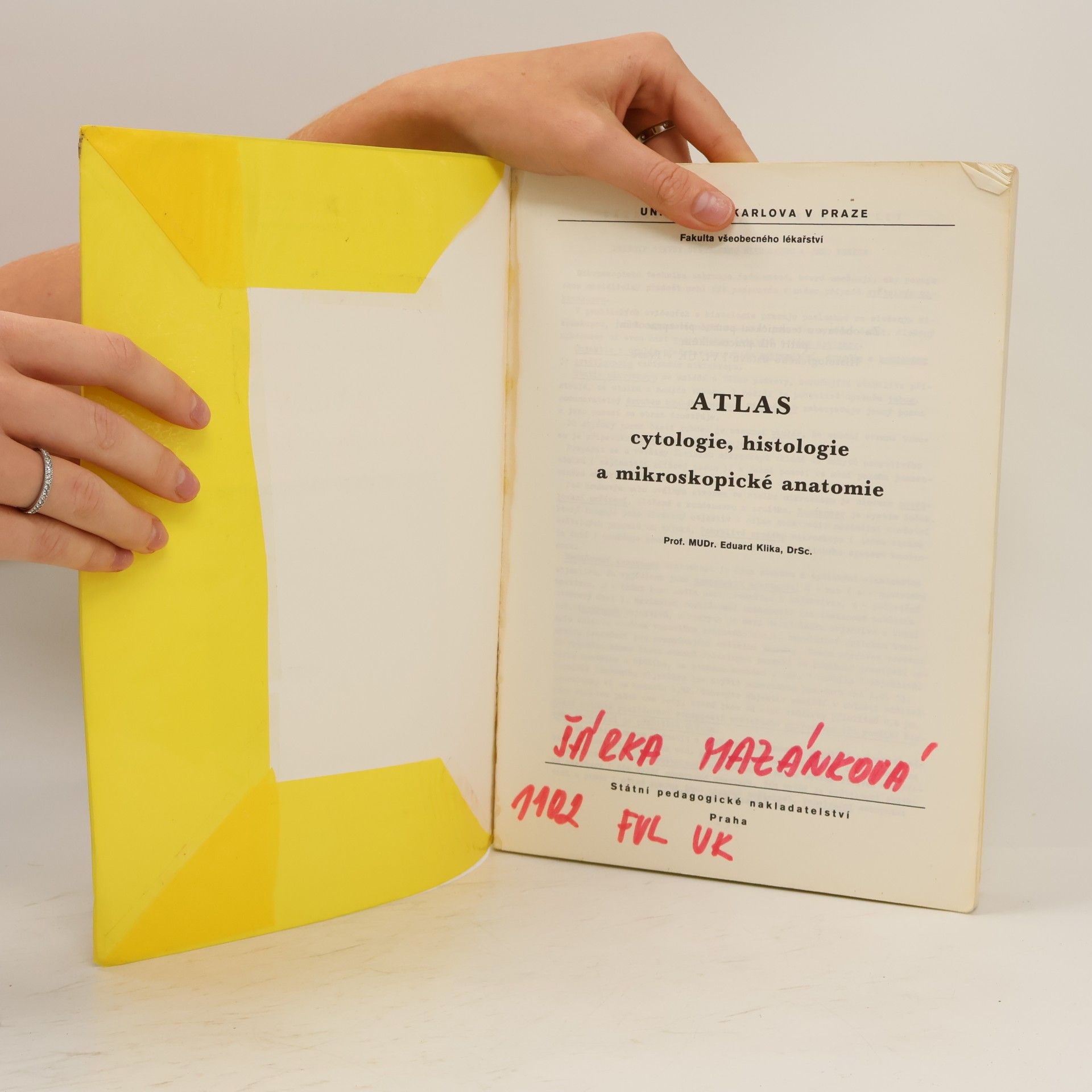 Eduard Klika Atlas cytologie, histologie a mikroskopické anatomie
