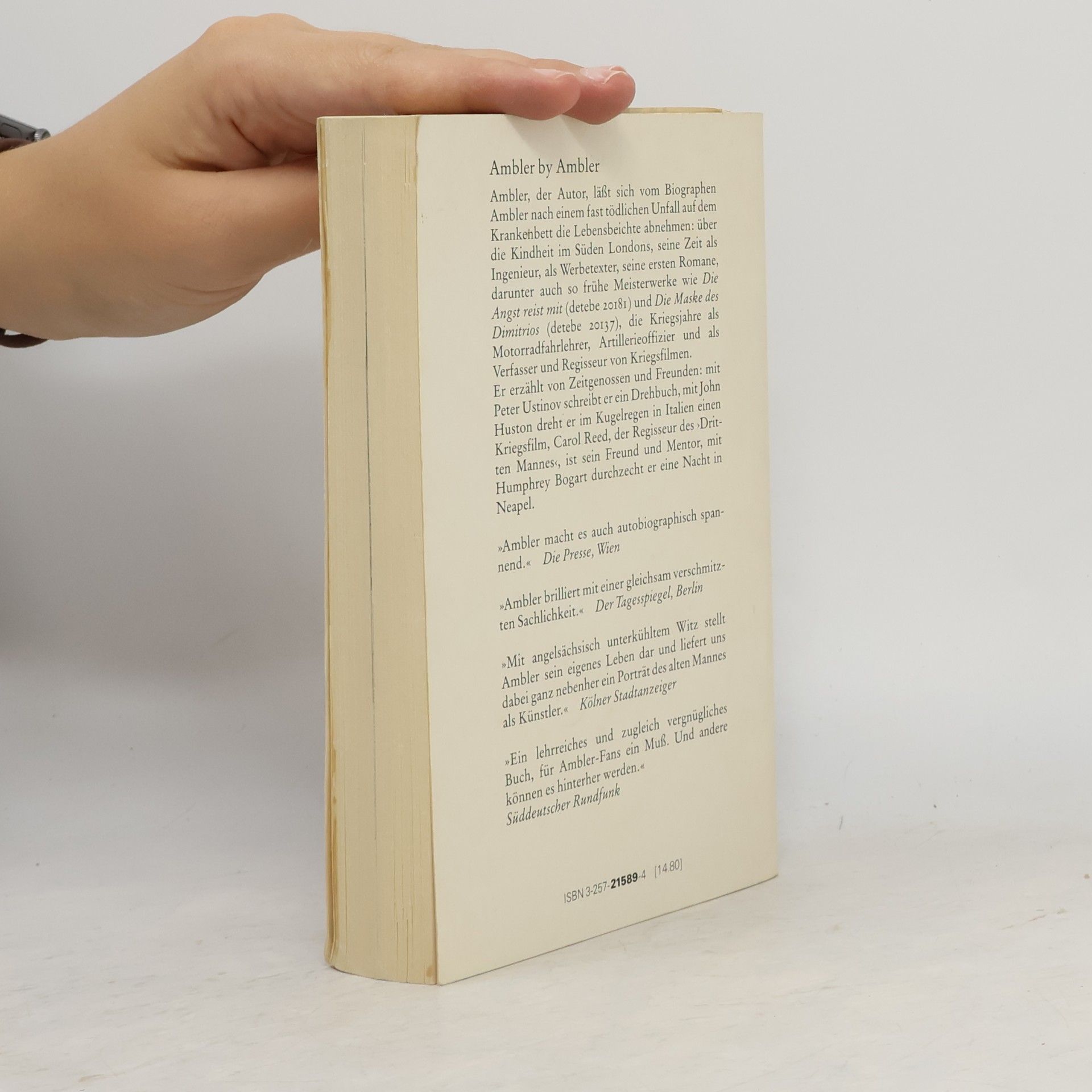 Eric Ambler Ambler by Ambler