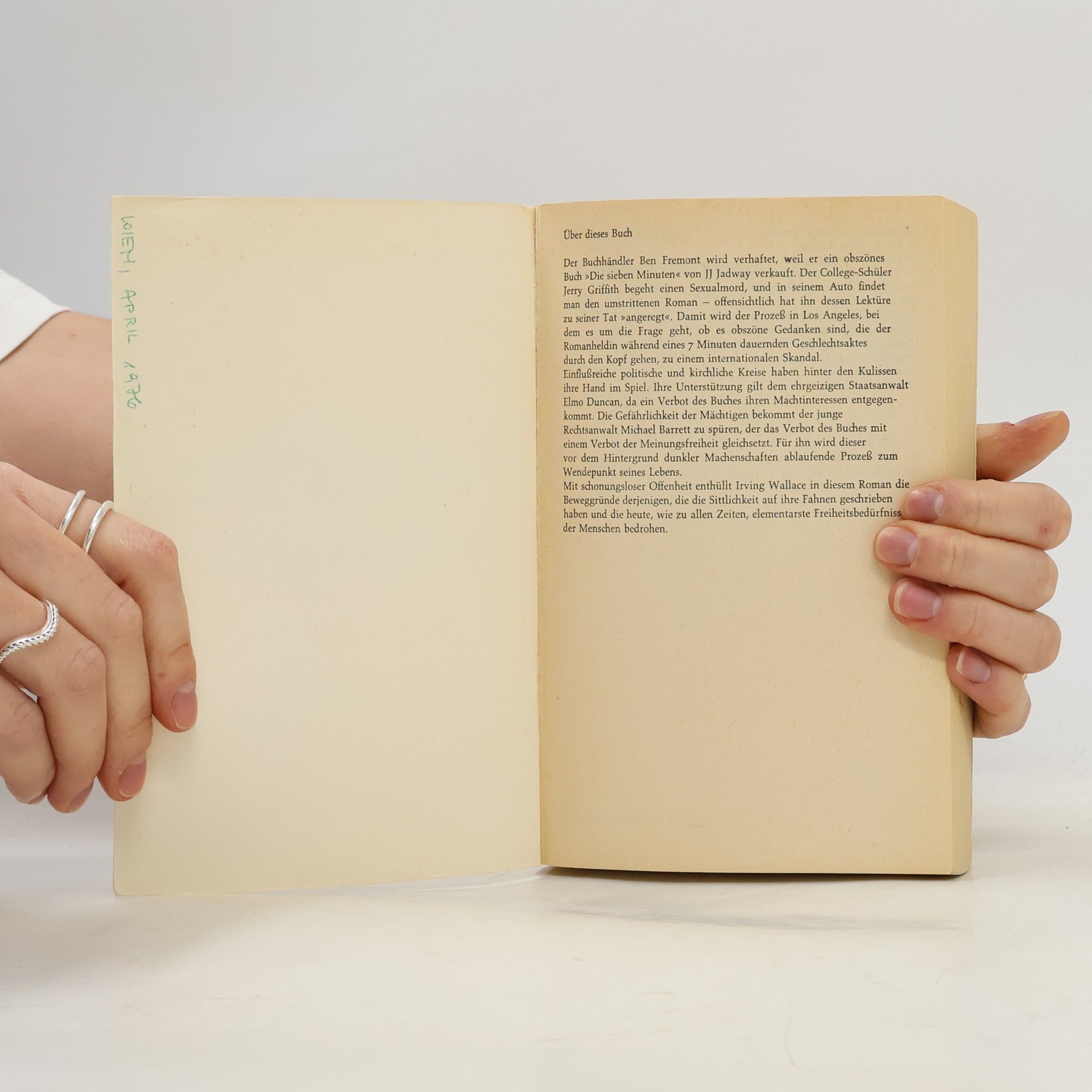 Irving Wallace Die sieben Minuten