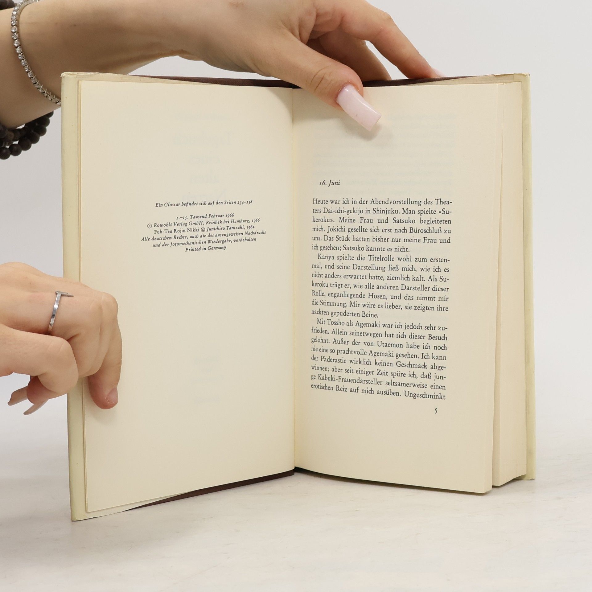 Junichiro Tanizaki Tagenbuch eines alten Narren