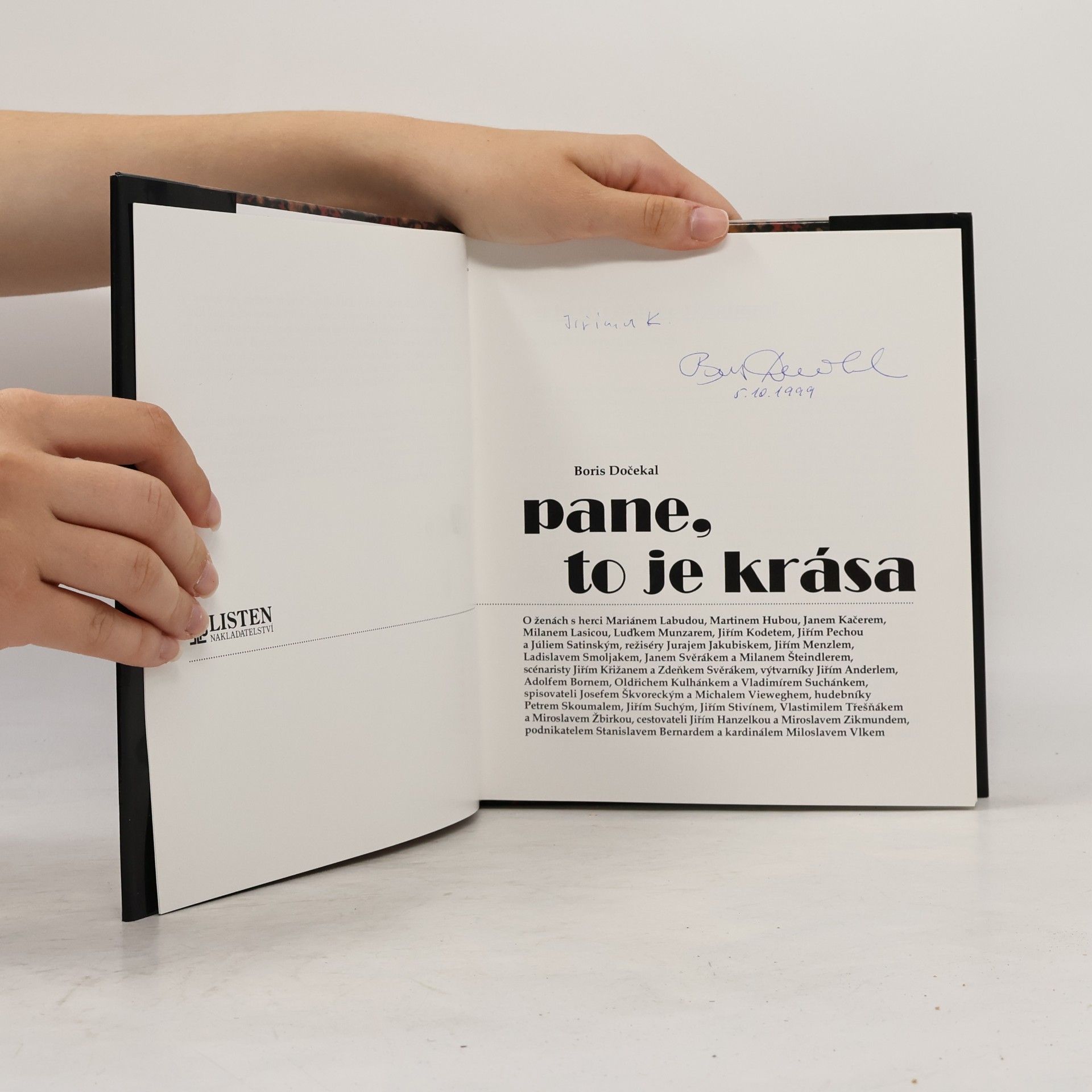 Boris Dočekal Pane, to je krása. O ženách s herci