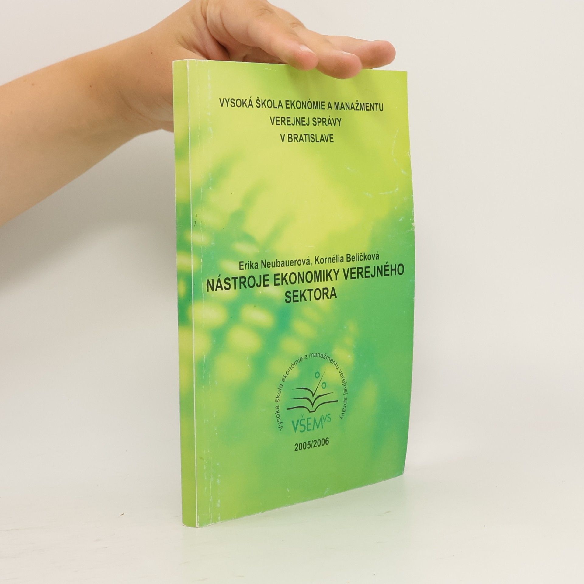 Erika Neubauer Nástroje ekonomiky verejného sektora
