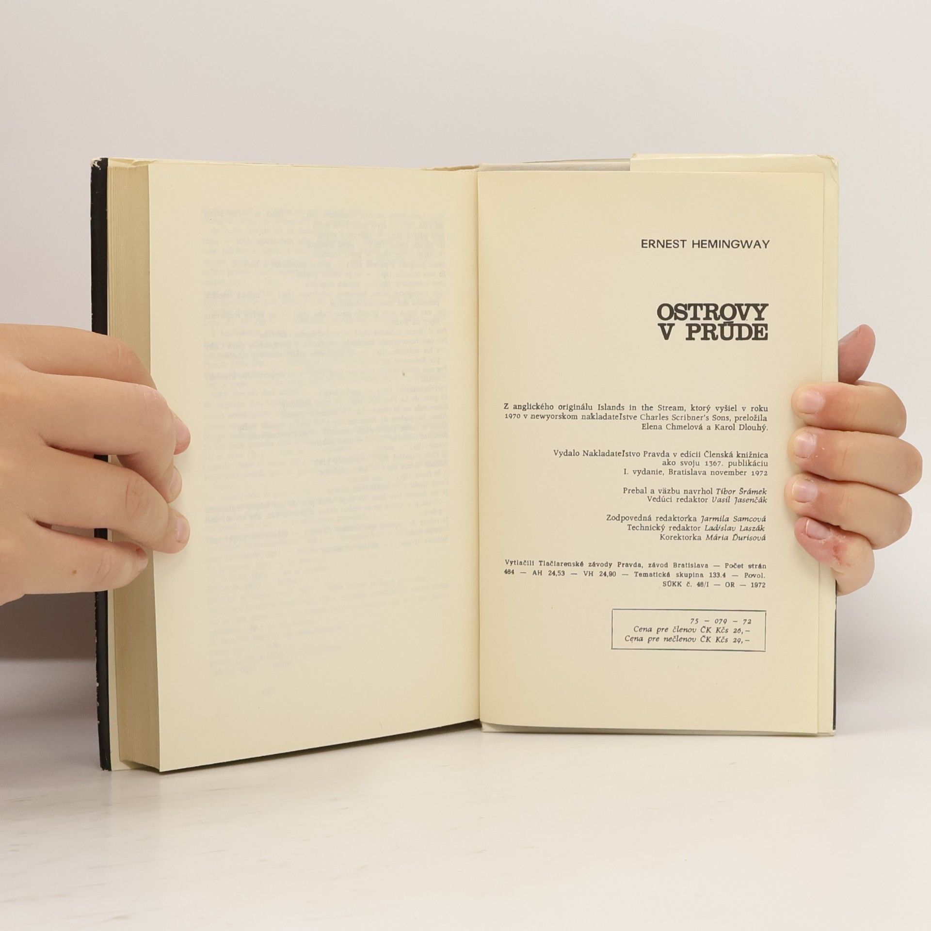 Ernest Hemingway Ostrovy v prúde