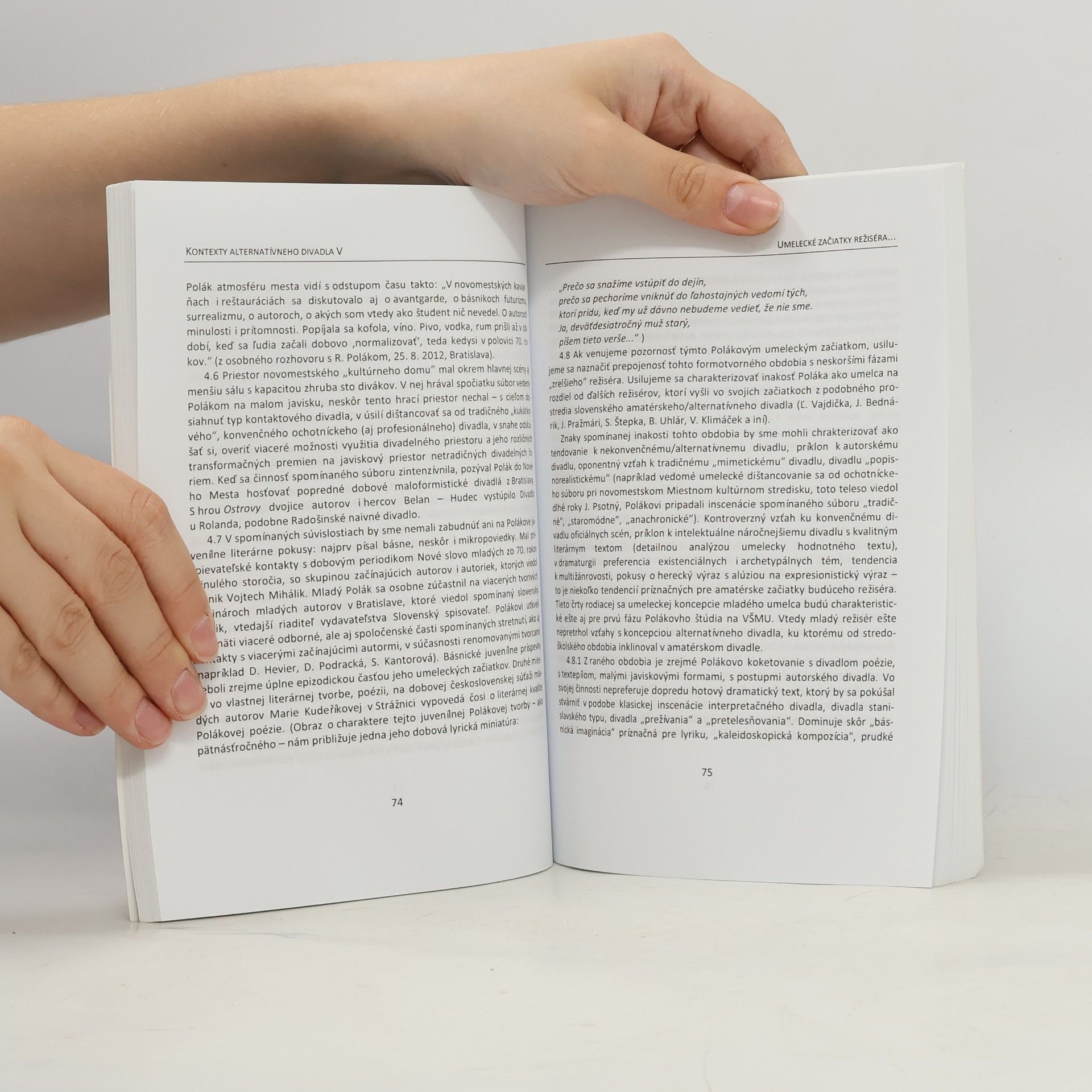 Karol Horák Kontexty alternatívneho divadla V