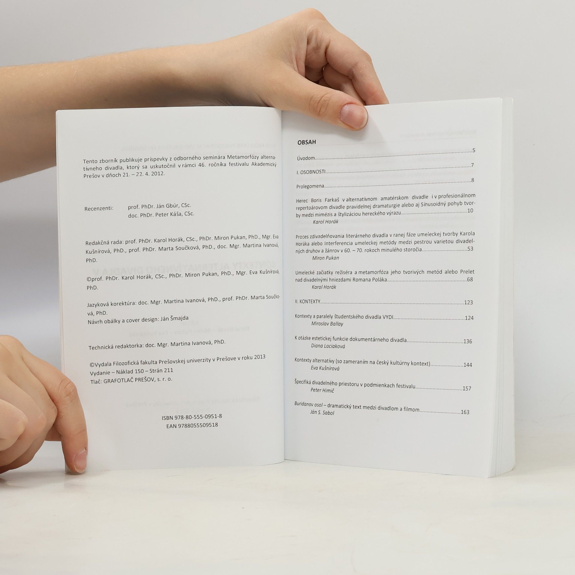 Karol Horák Kontexty alternatívneho divadla V