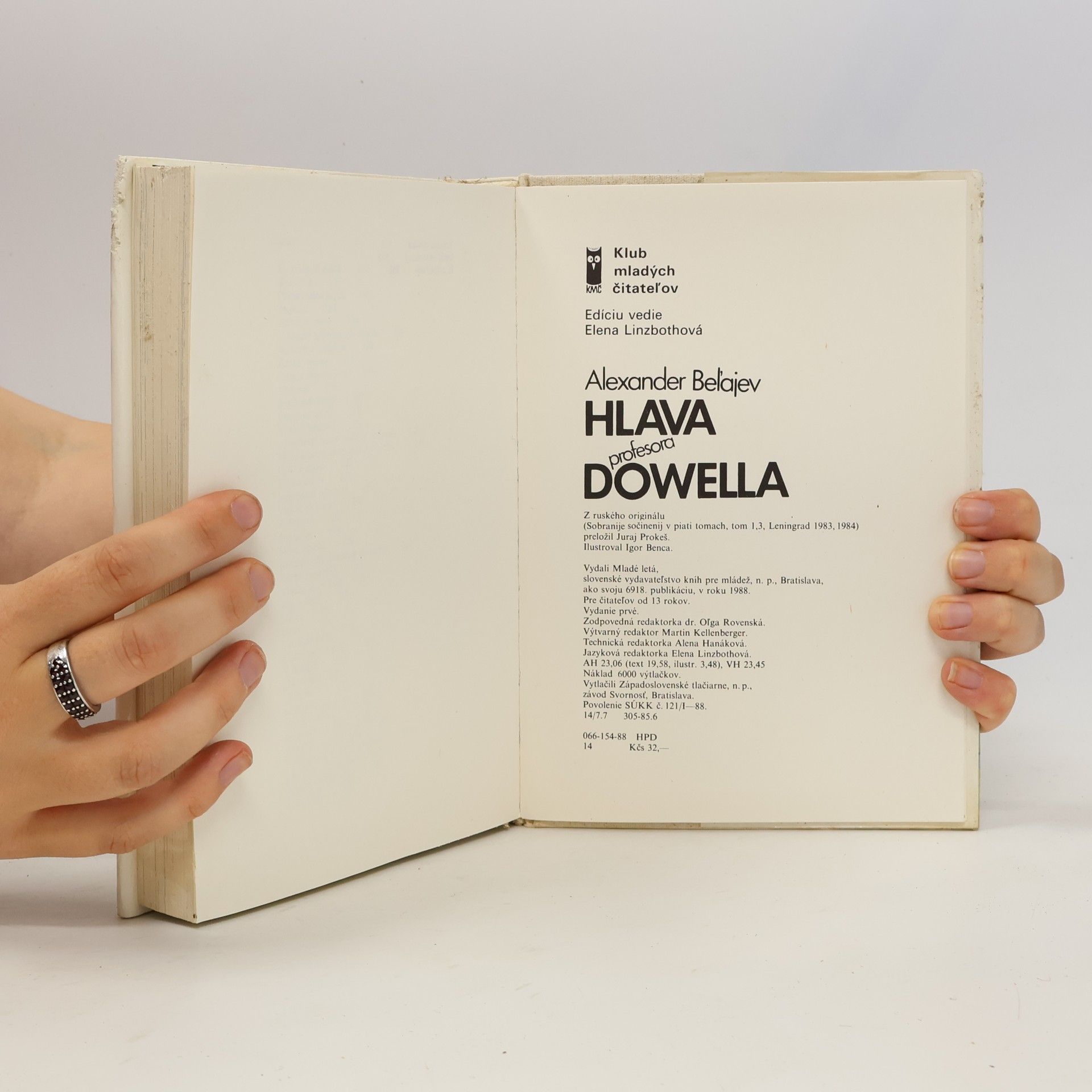 Alexander Beĺajev Hlava profesora Dowella