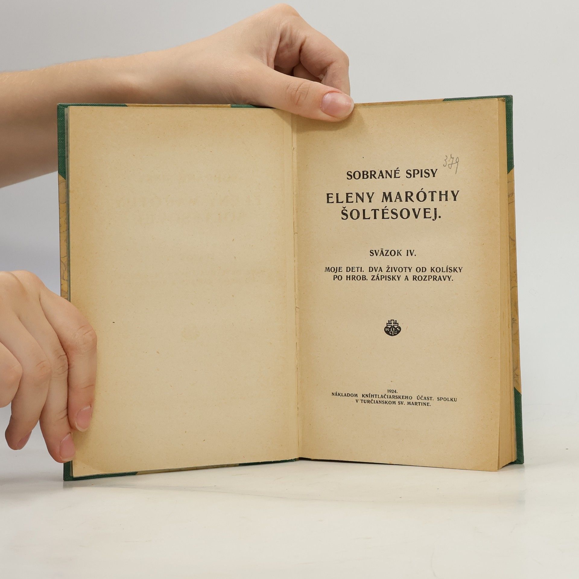 Elena Maróthy-Šoltésová Sobrané spisy Eleny Maróthy Šoltésovej IV.